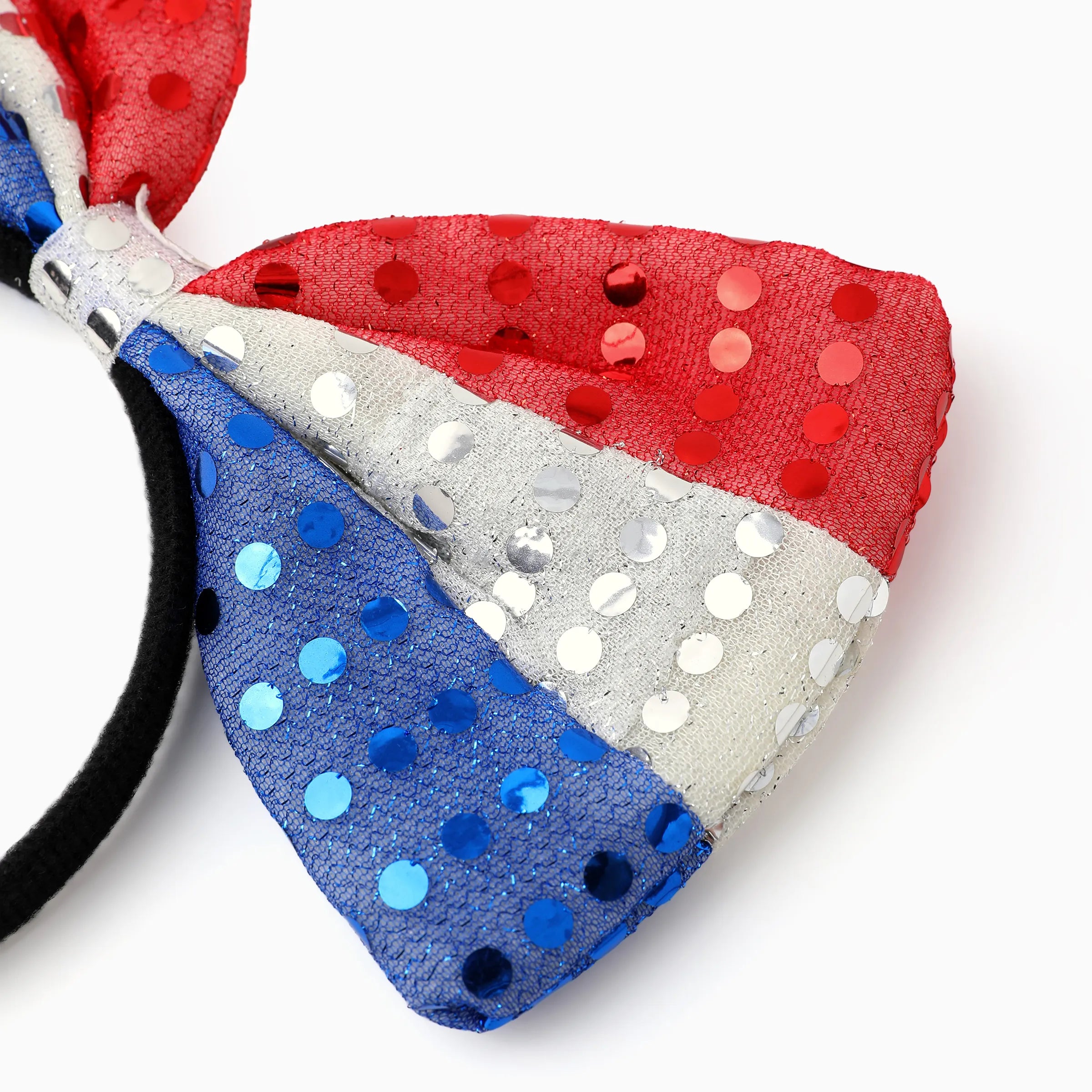 Independence Day Mommy and Me Patriotic Sequin Bow Headband Set Multi-color