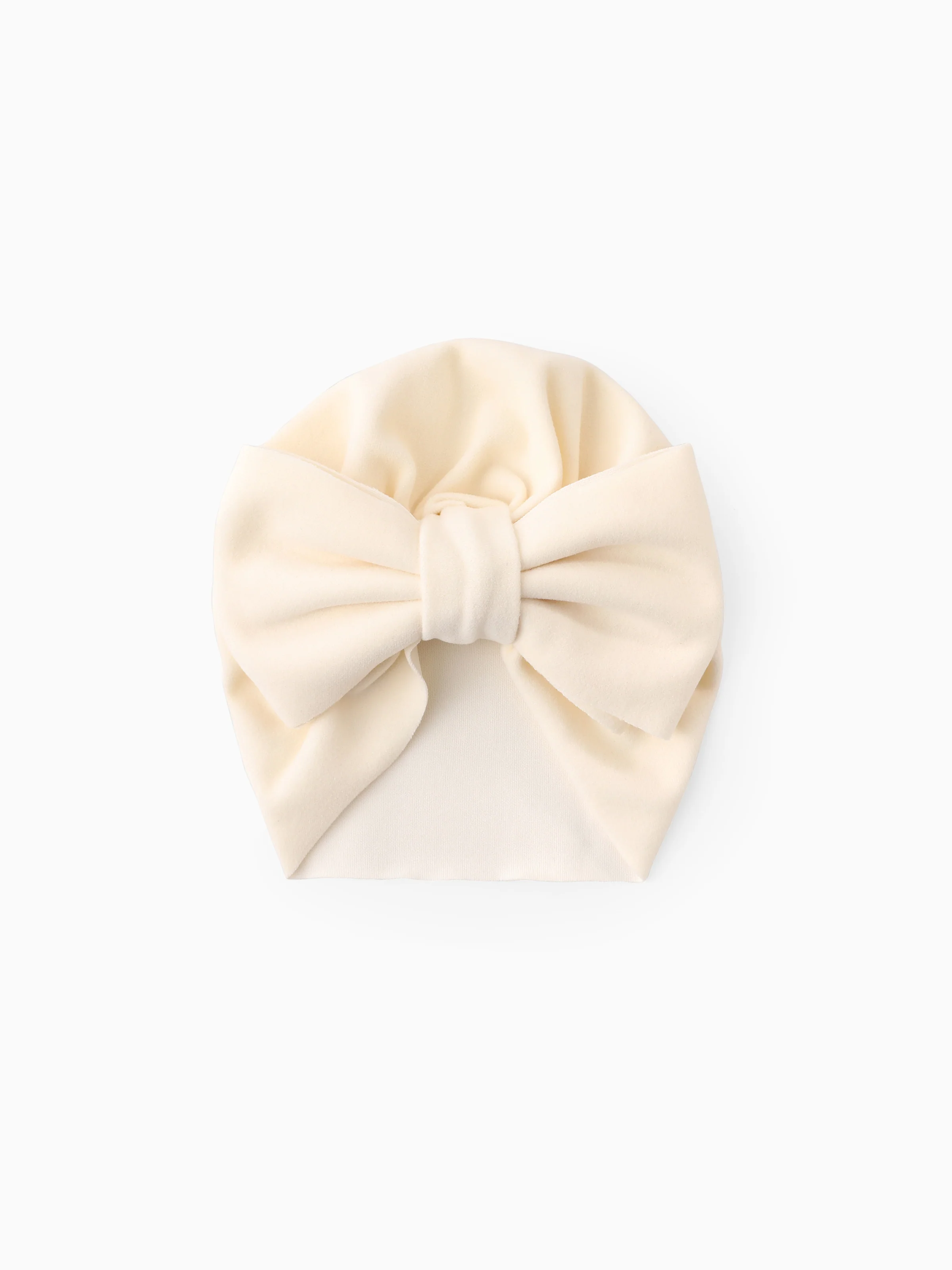 Baby / Toddler Solid Bowknot Hat Beige