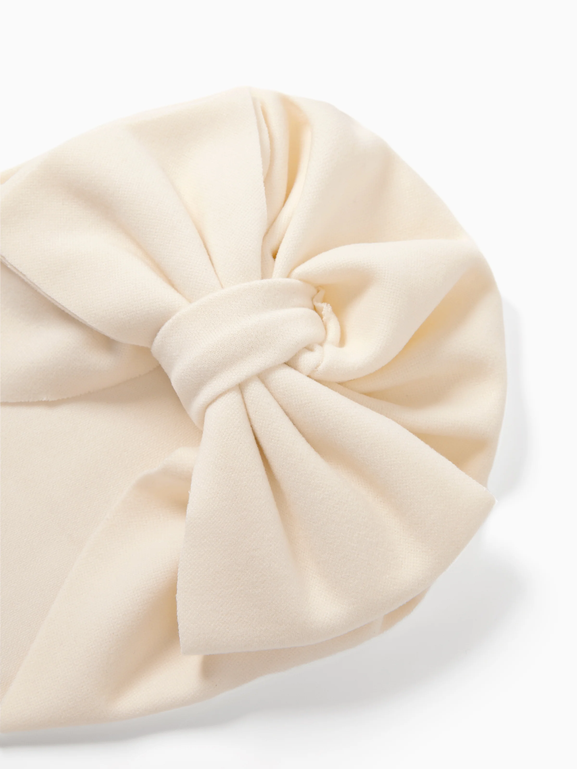 Baby / Toddler Solid Bowknot Hat Beige