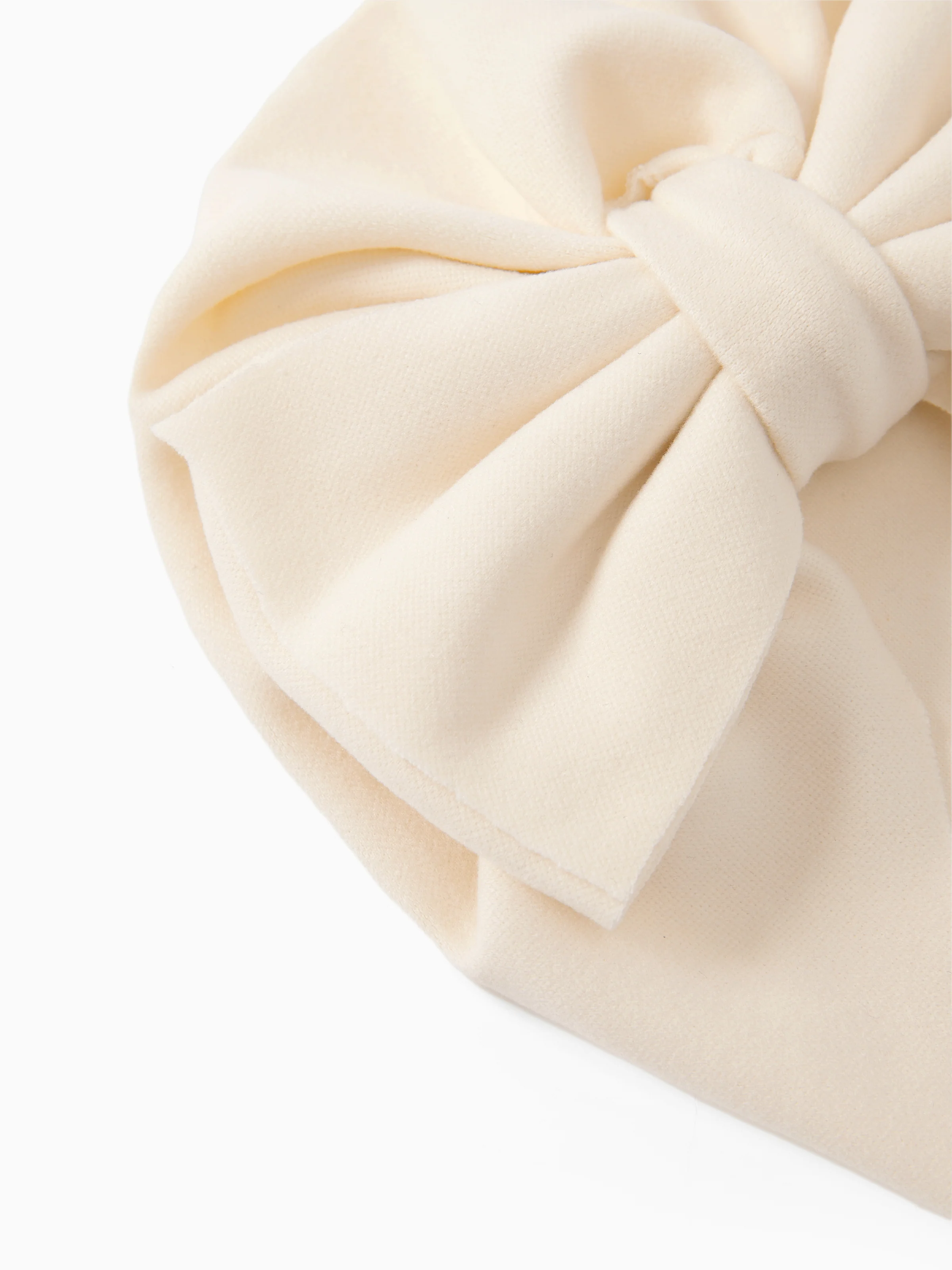 Baby / Toddler Solid Bowknot Hat Beige
