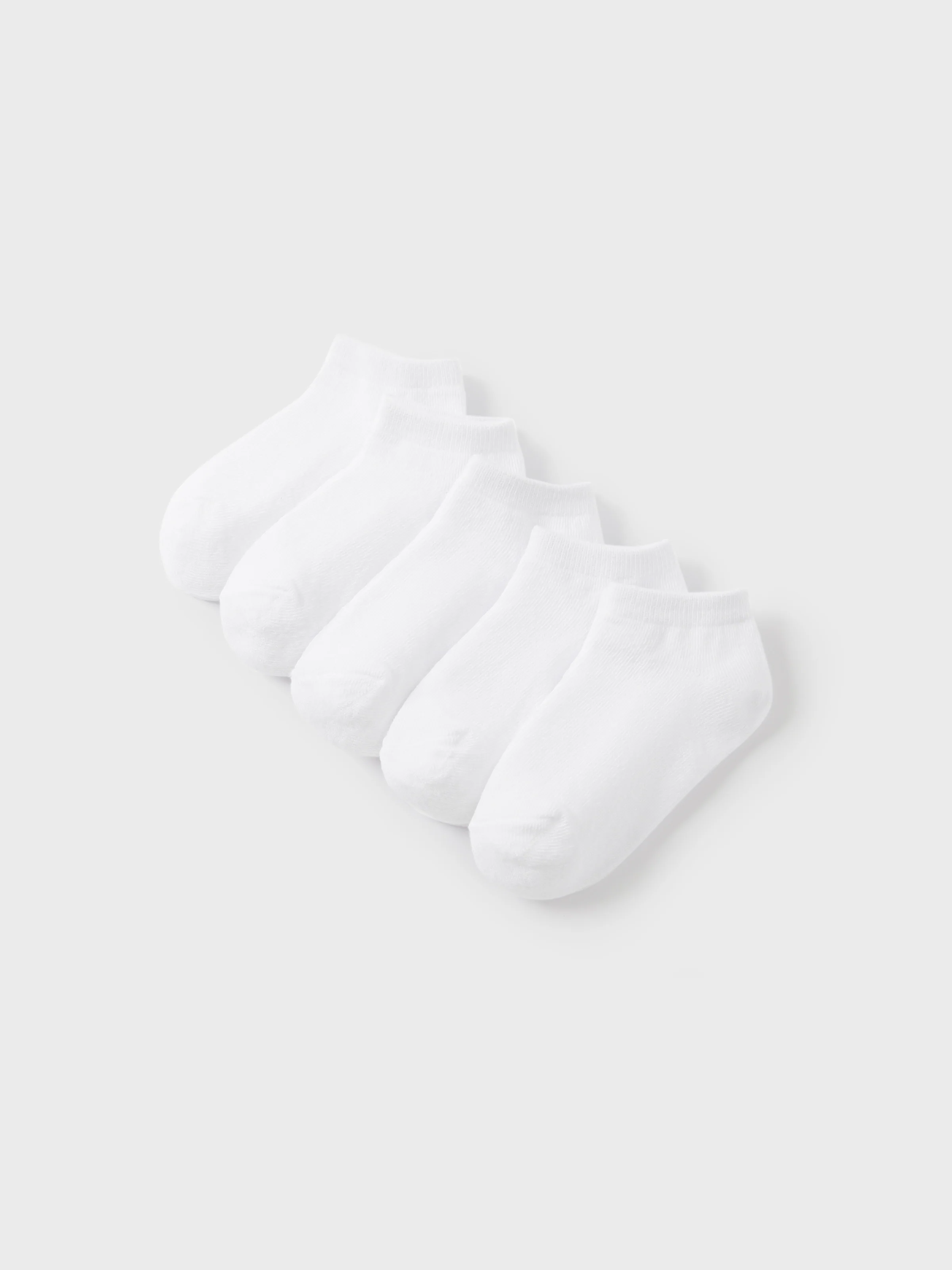 5-pairs Baby / Toddler / Kid Solid Socks White