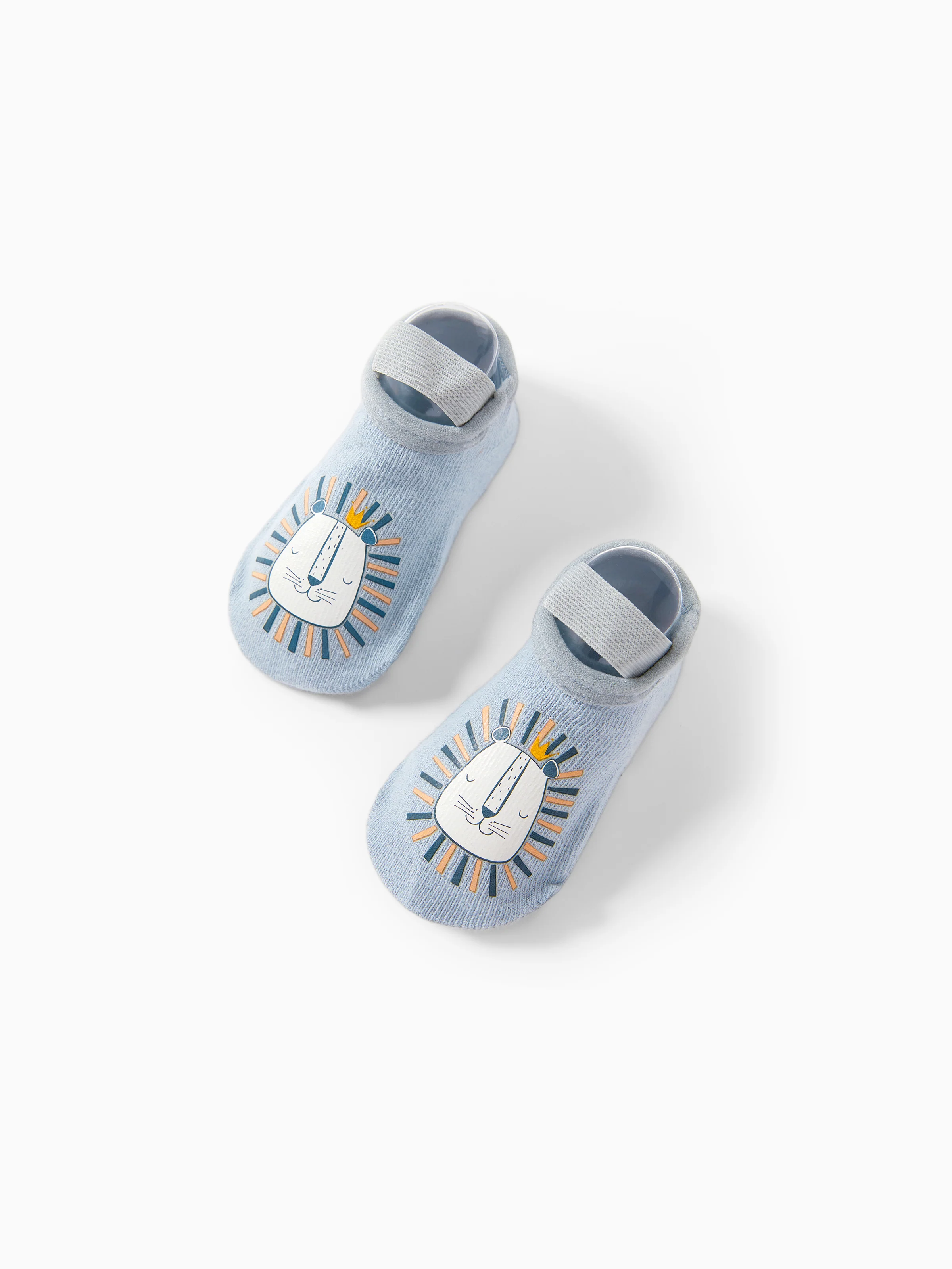 Baby / Toddler Fashionable Cartoon Animal Print Floor Socks Light Blue