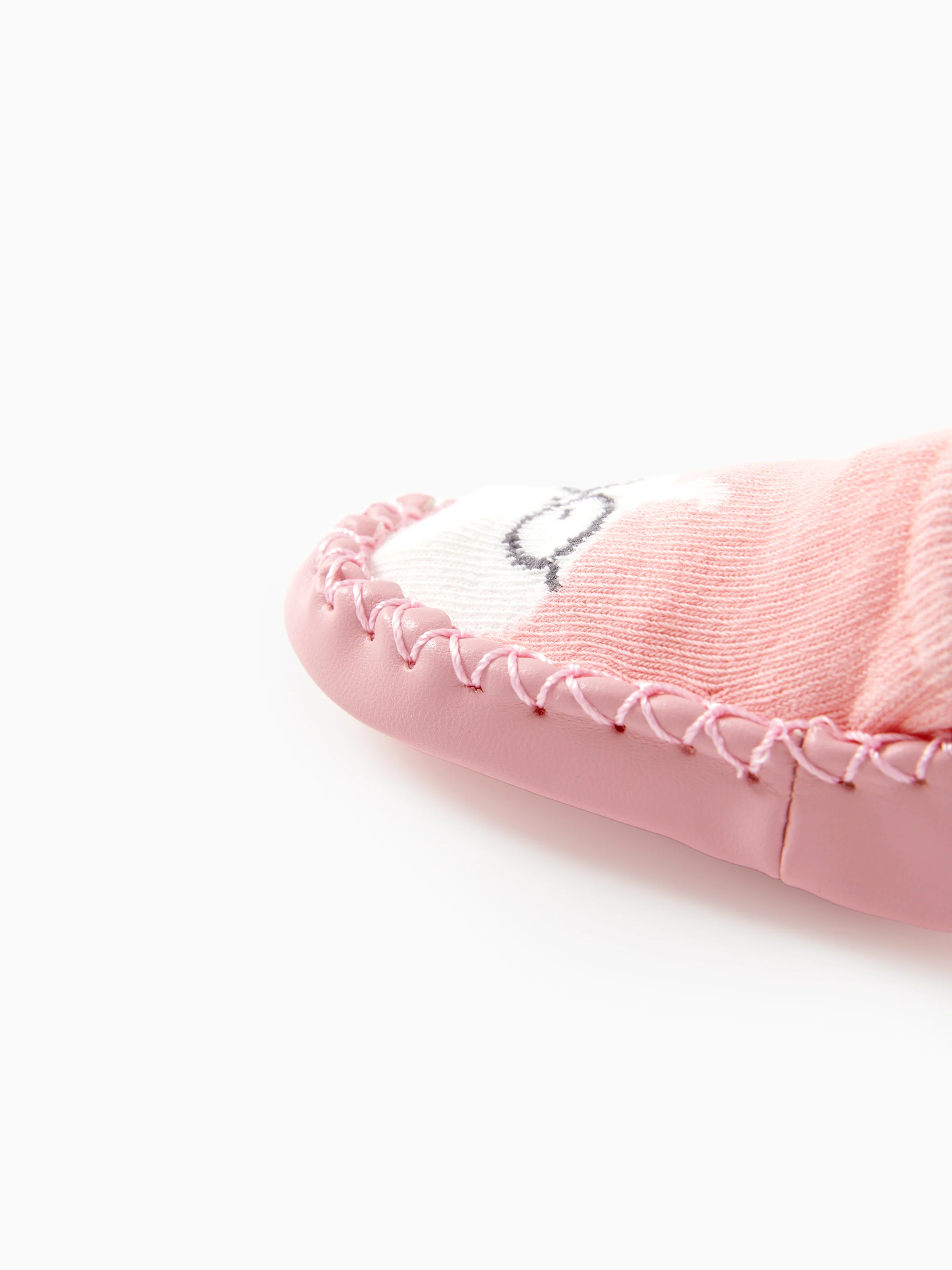Baby Animal Print Antiskid Shoe Socks Pink
