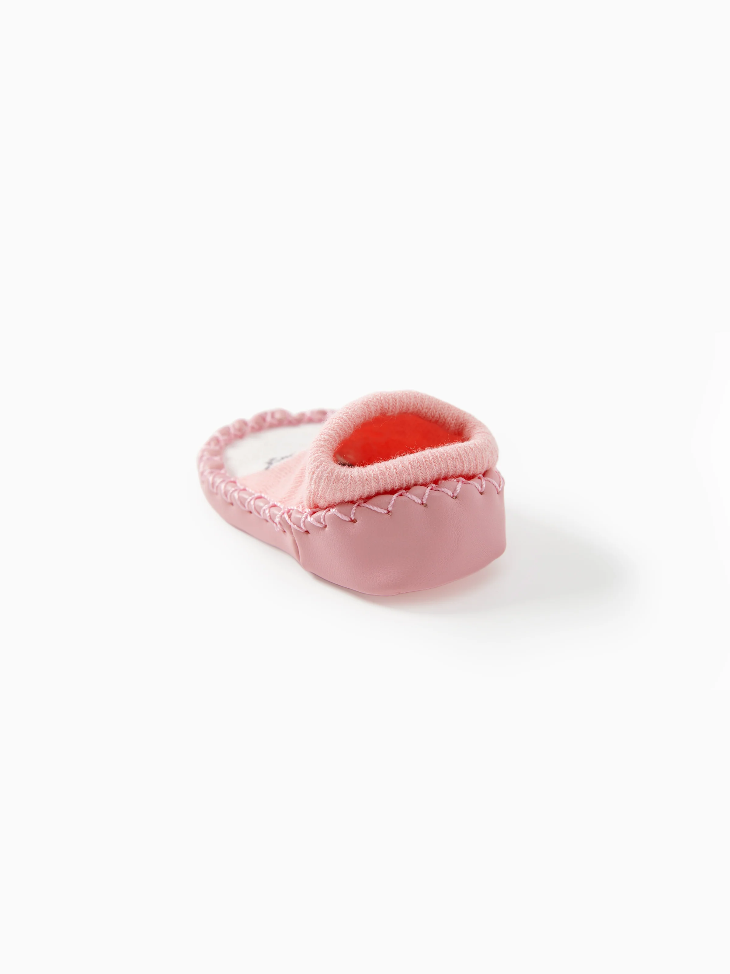 Baby Animal Print Antiskid Shoe Socks Pink