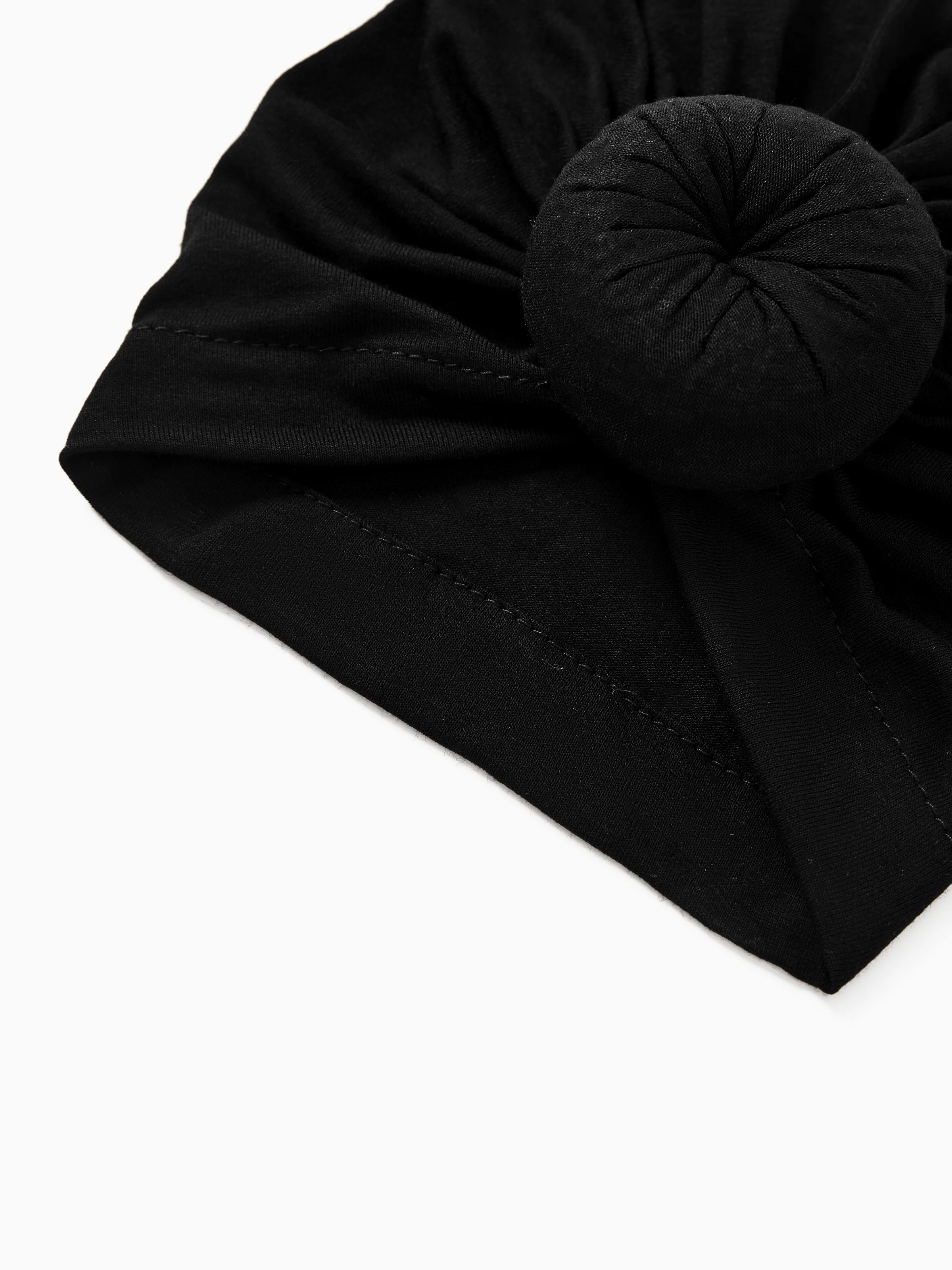 Baby / Toddler Sweet Solid Knot Newborn Hat Black