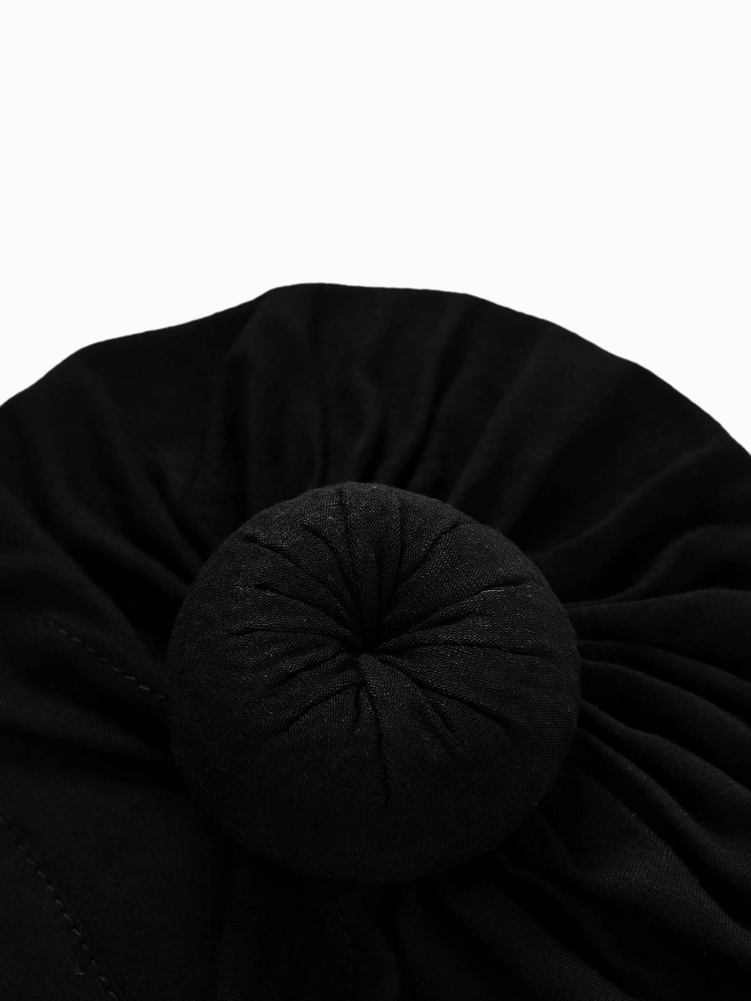 Baby / Toddler Sweet Solid Knot Newborn Hat Black