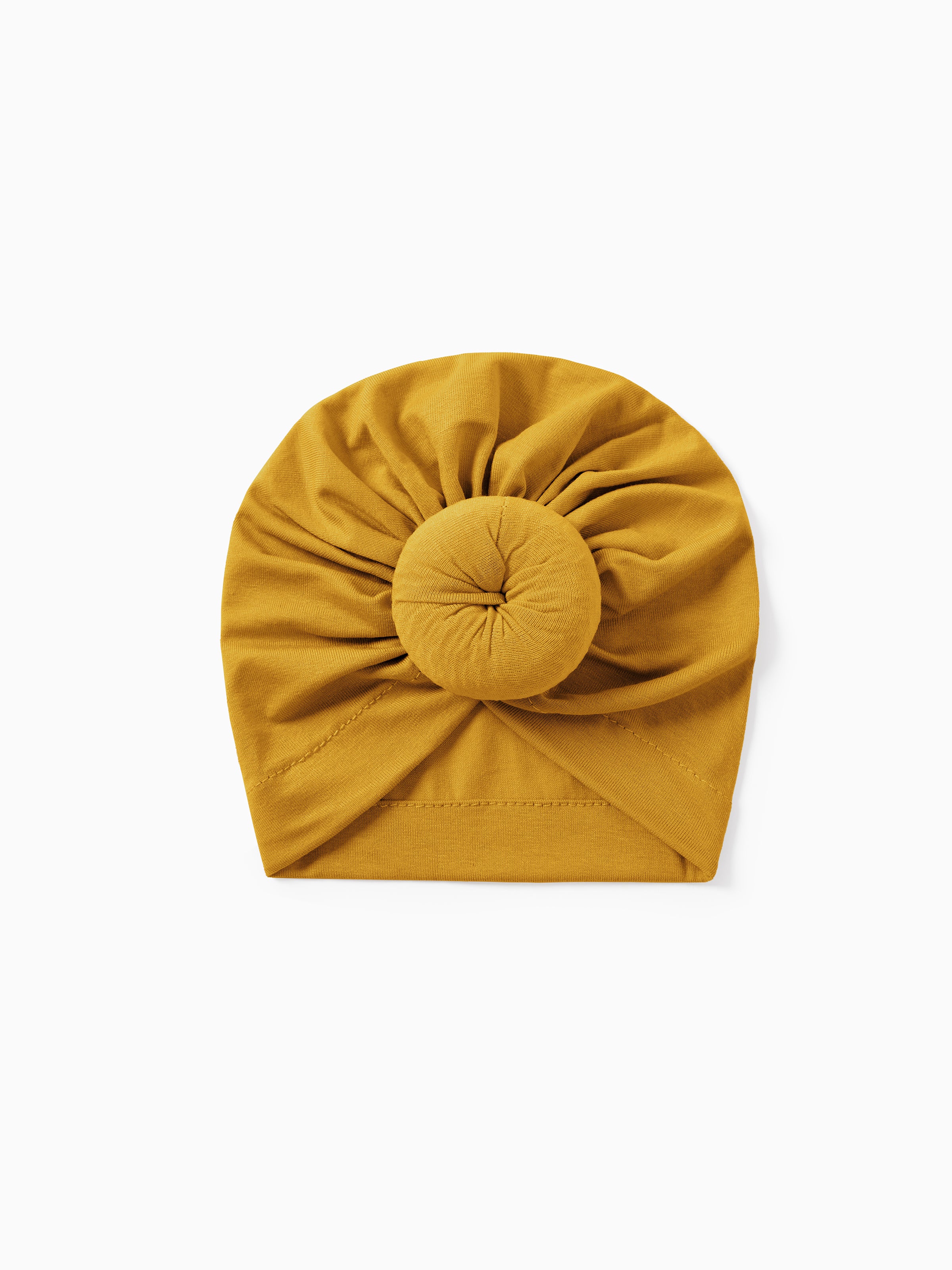Baby / Toddler Sweet Solid Knot Newborn Hat Ginger