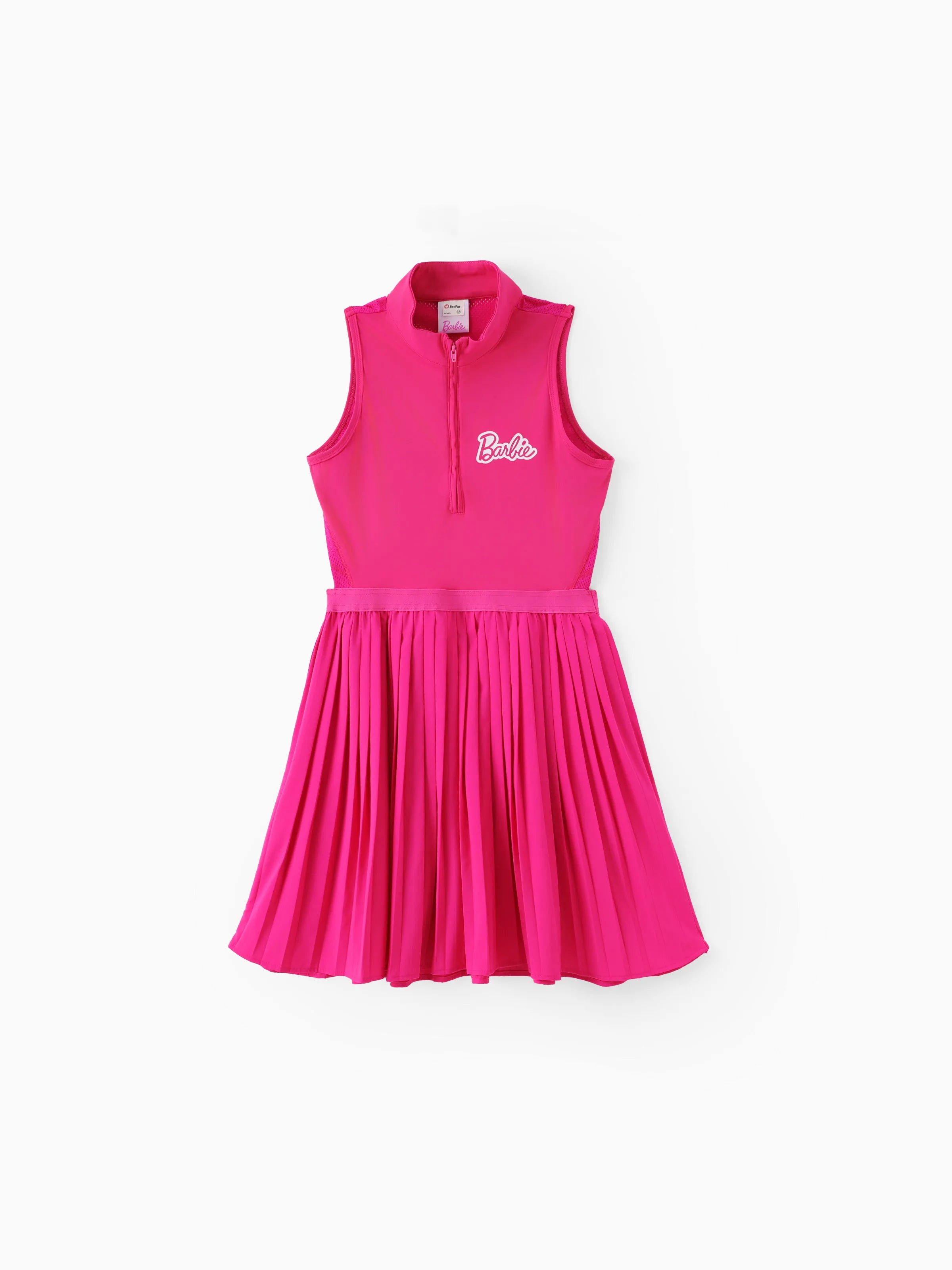 Barbie Mommy and me 1pc Polo Sporty Sleeveless Dress Hot Pink