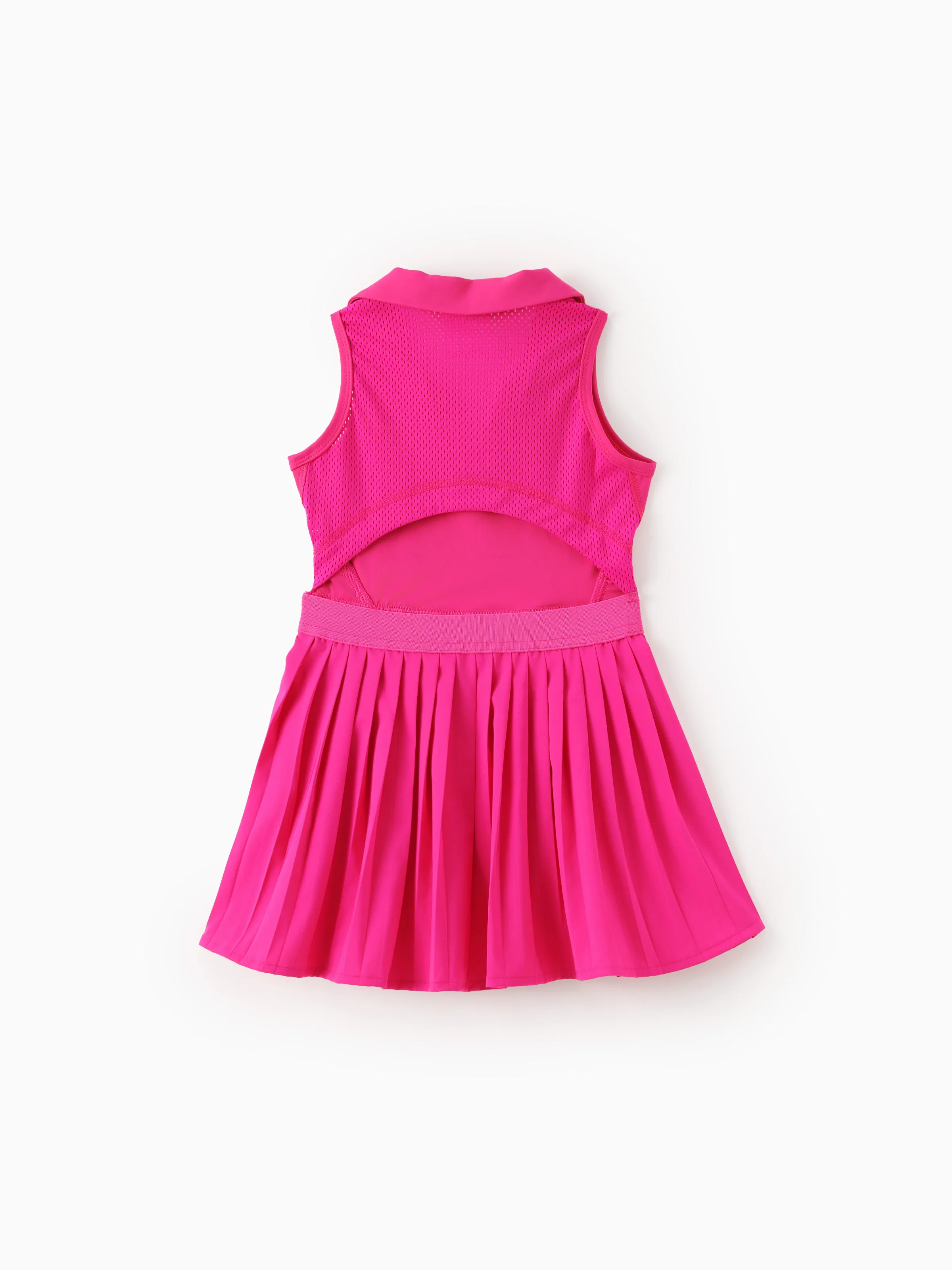Barbie Mommy and me 1pc Polo Sporty Sleeveless Dress Hot Pink