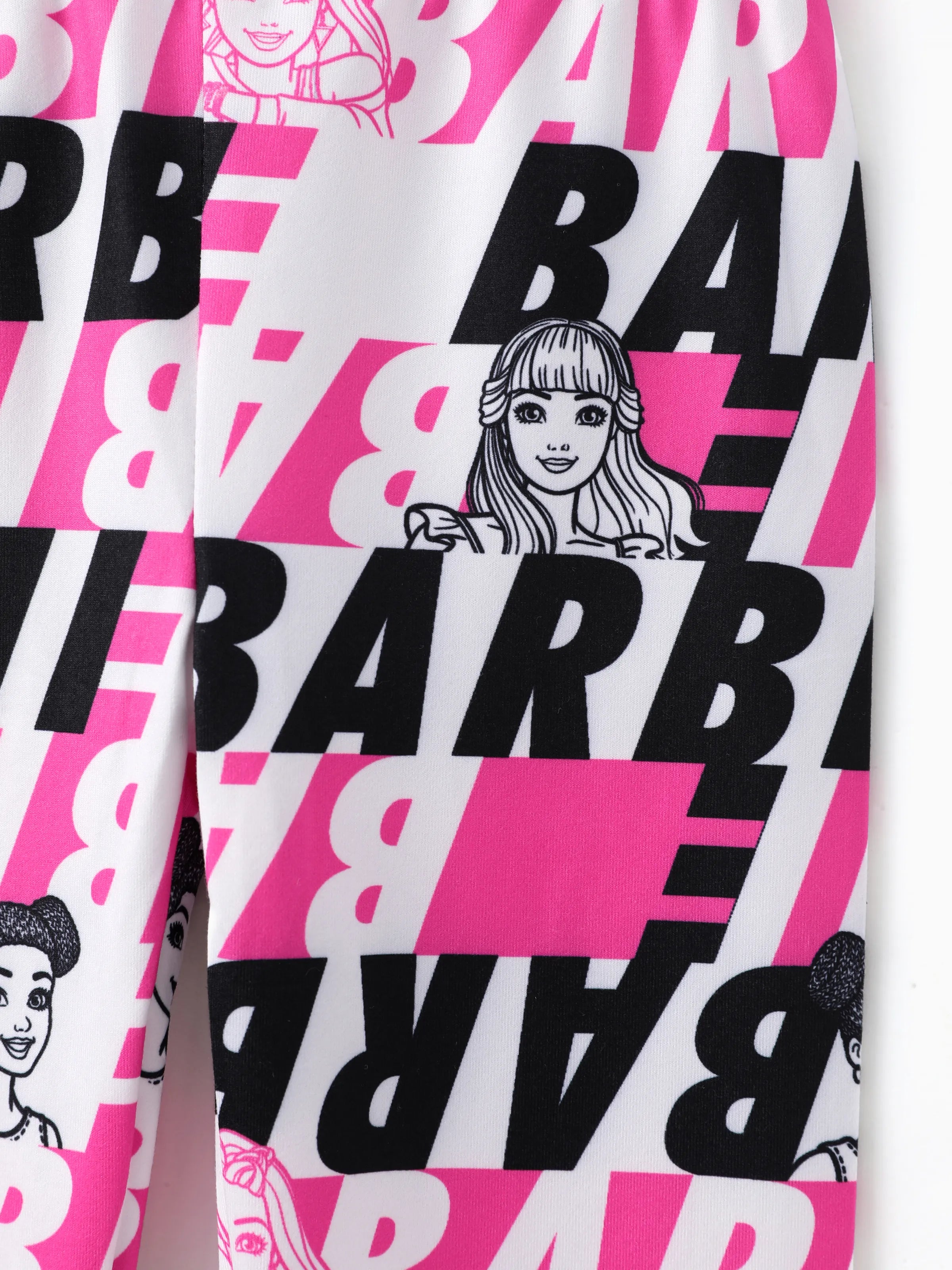 Barbie Toddler/Kid Girl Letter Pattern Leggings Pink