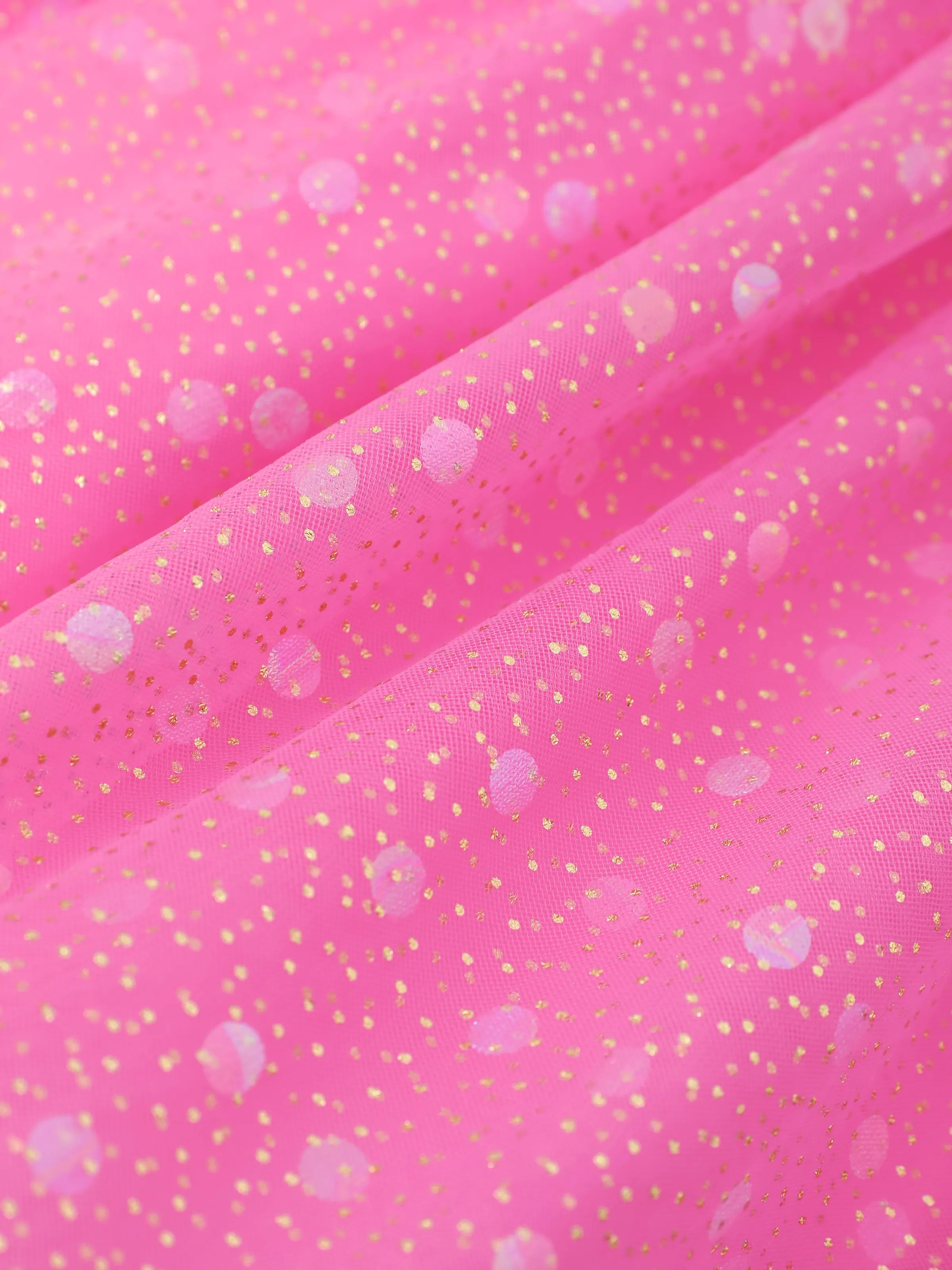 PAW Patrol Toddler Girl Skye & Liberty Sweet Ruffle-sleeve Mesh Dress Pink