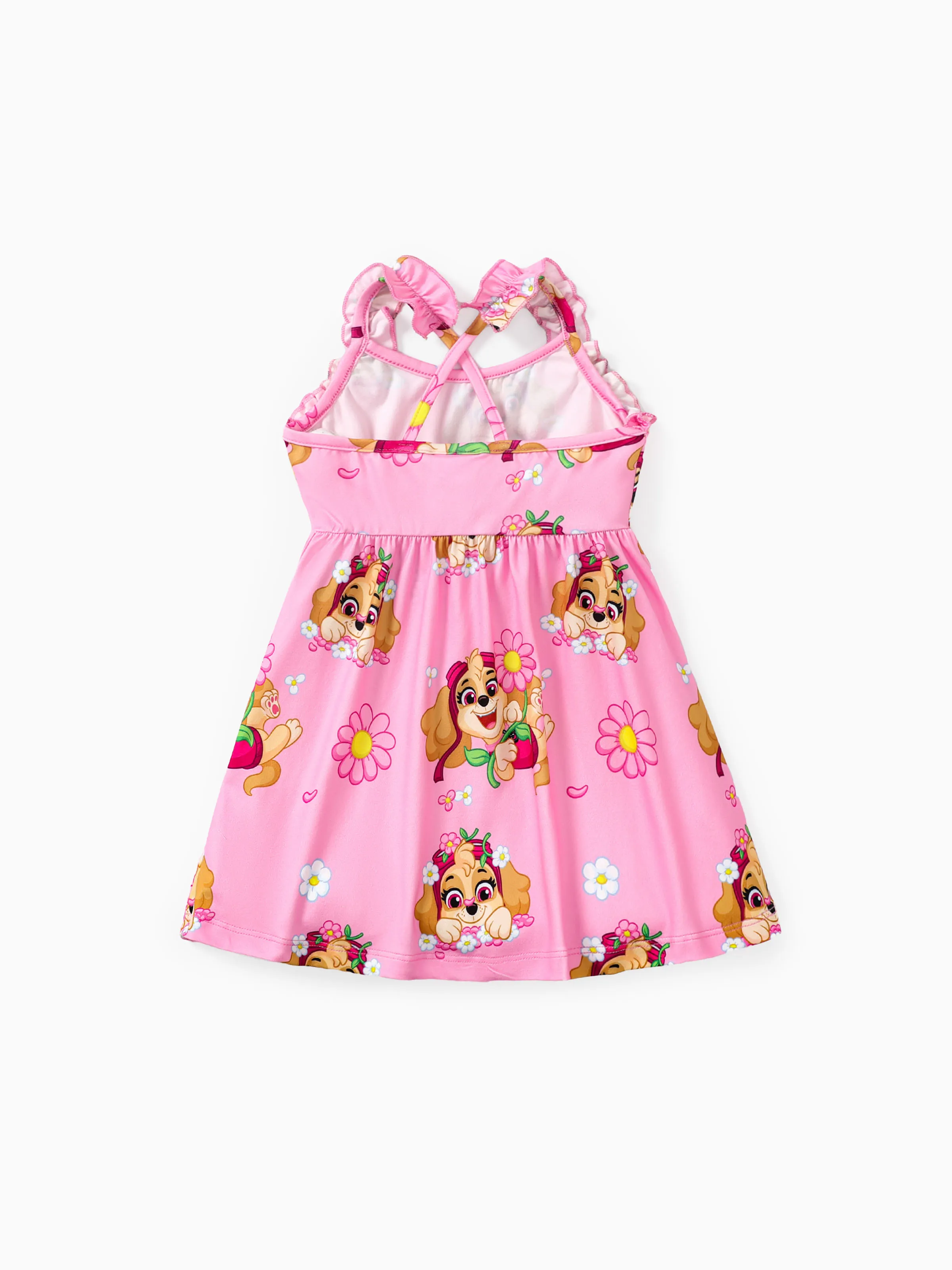PAW Patrol Toddler Girl Skye Ruffled Sweet Dress Pink