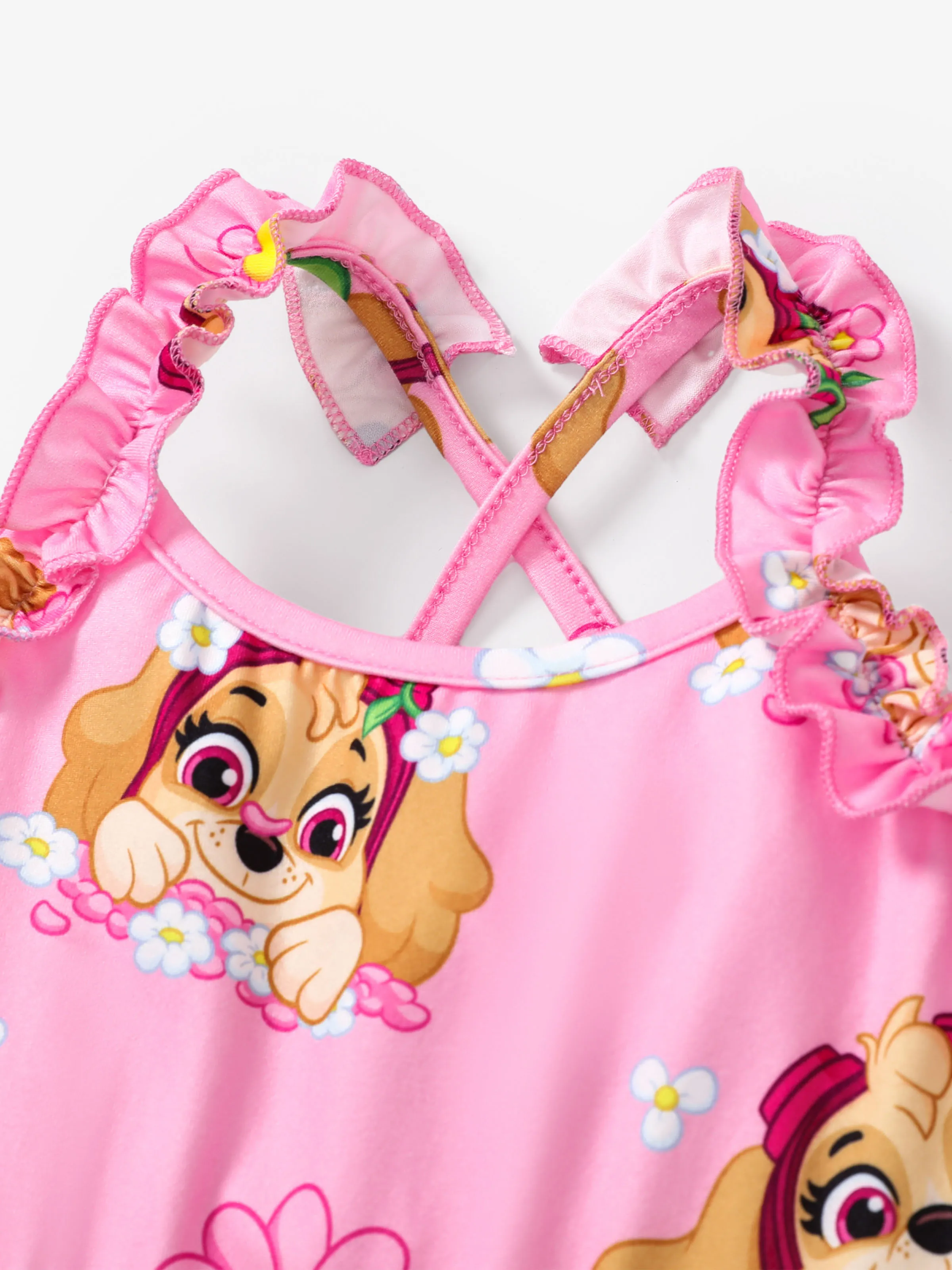 PAW Patrol Toddler Girl Skye Ruffled Sweet Dress Pink