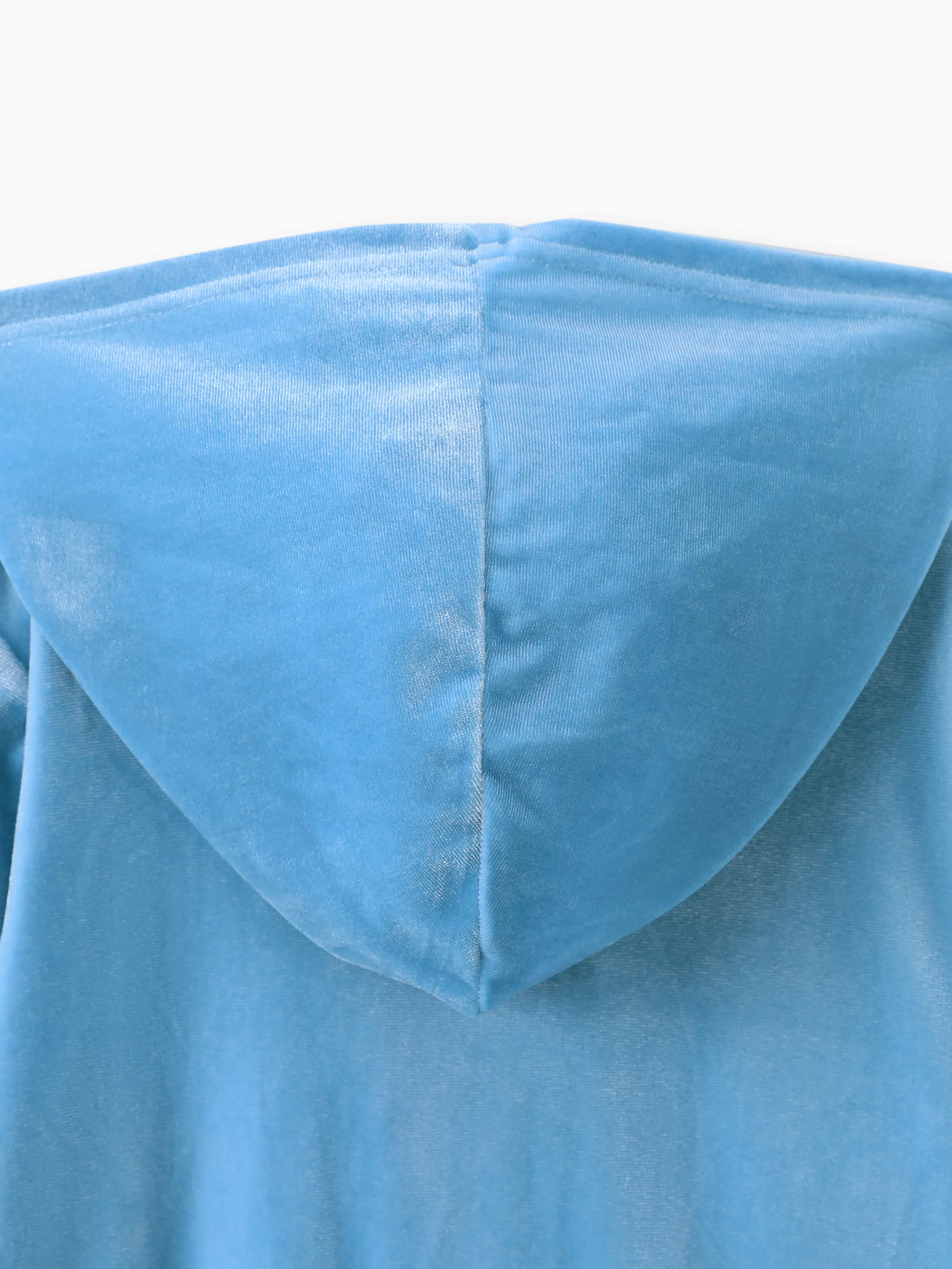 Disney Frozen Toddler Girl 2pcs Elsa Velvet Hoodie with Flare Pants Set Blue