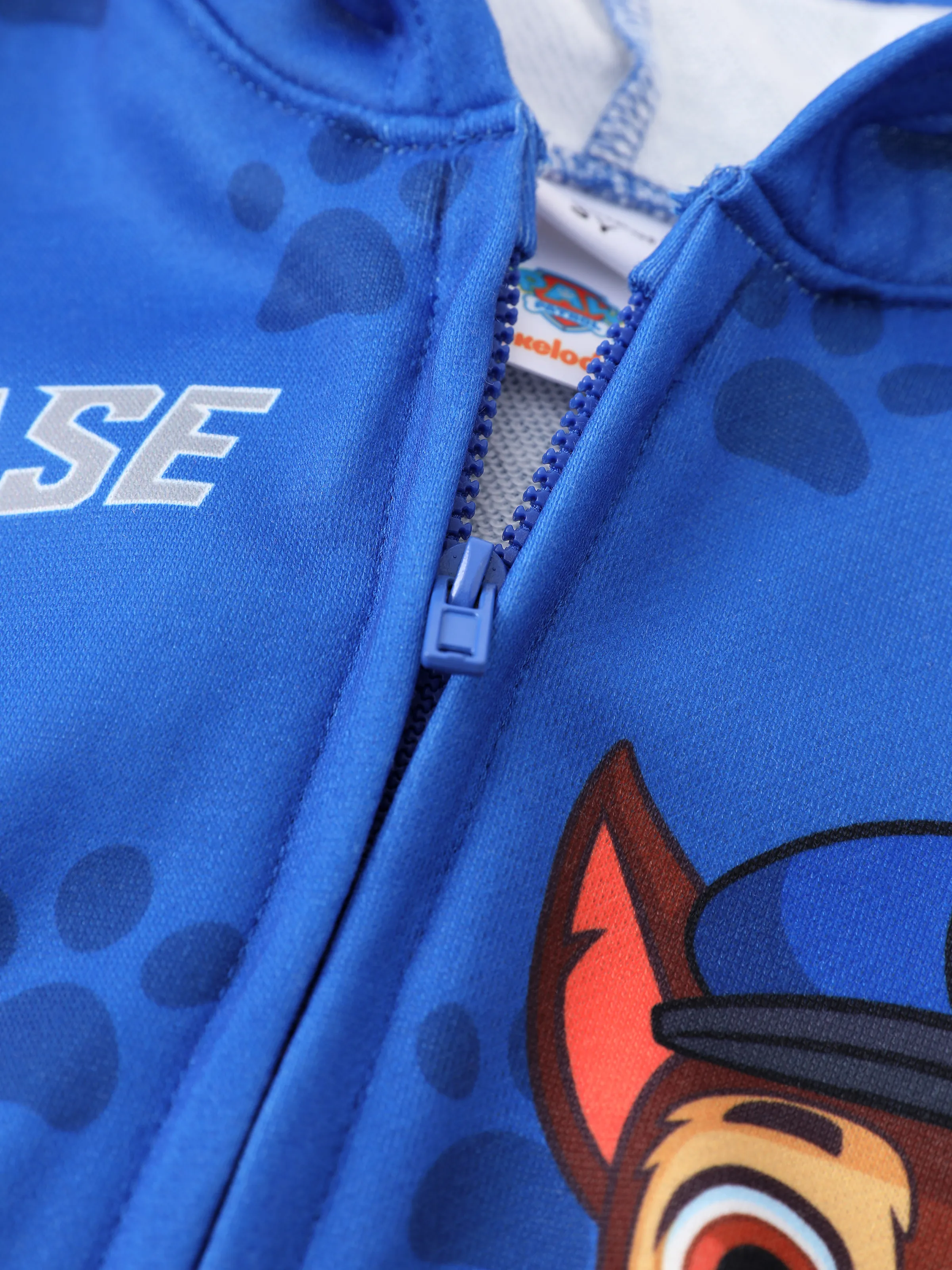 PAW Patrol Toddler Boy 1pc Chase Paw Pattern Hooded Jacket Blue