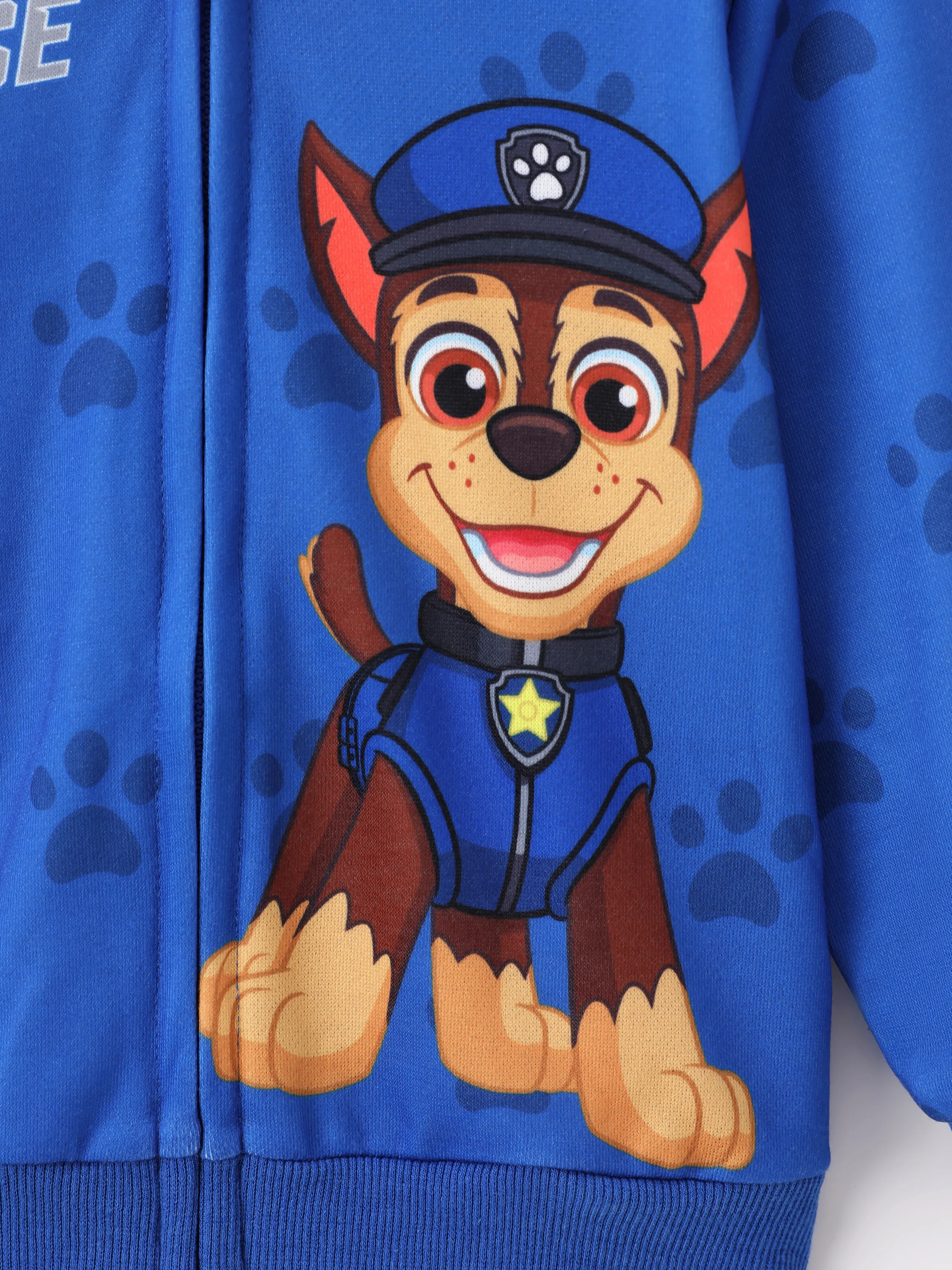 PAW Patrol Toddler Boy 1pc Chase Paw Pattern Hooded Jacket Blue