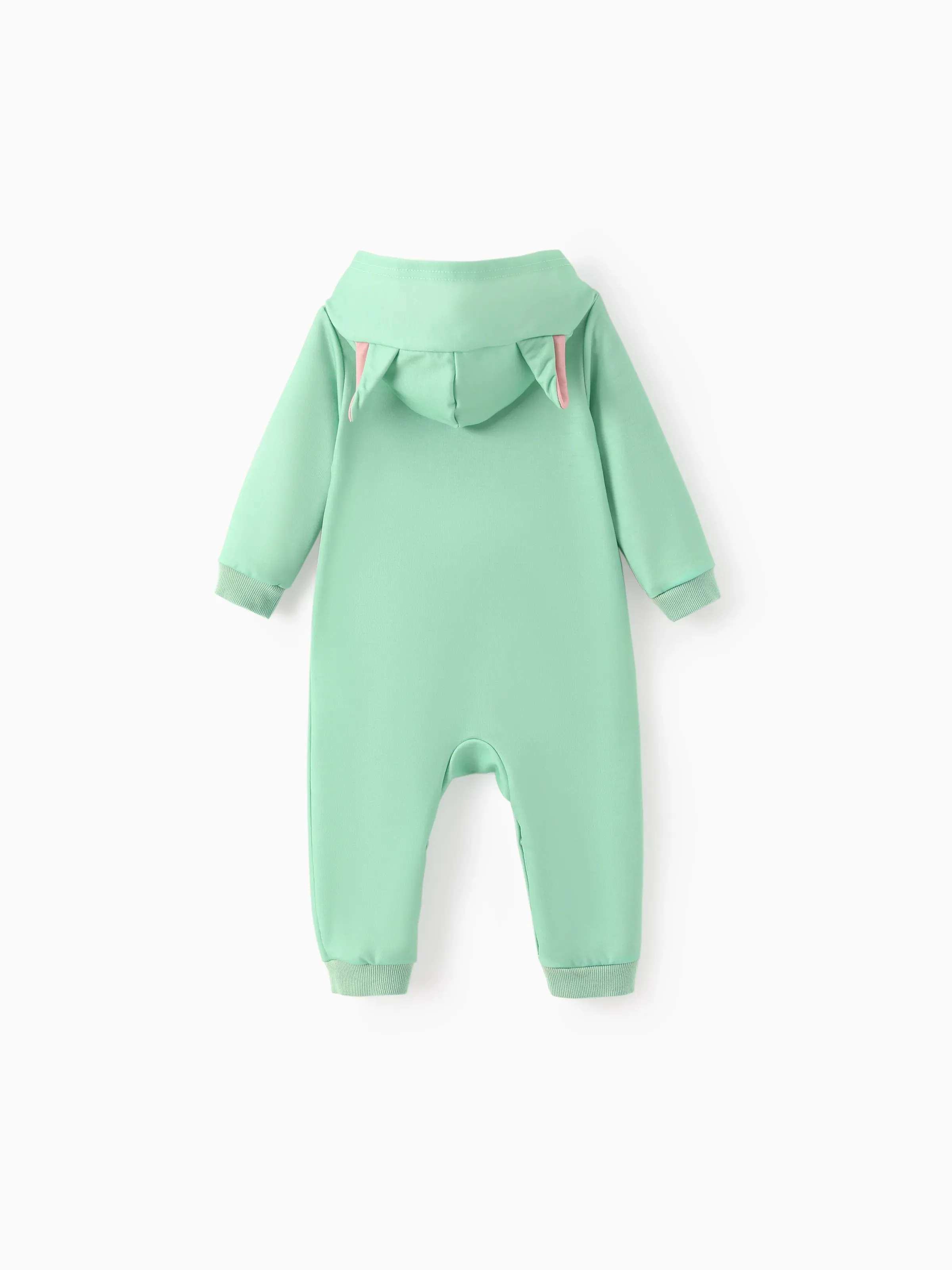 Star Wars Baby Boy Yoda Cotton Blend Hoodie Jumpsuit Light Green