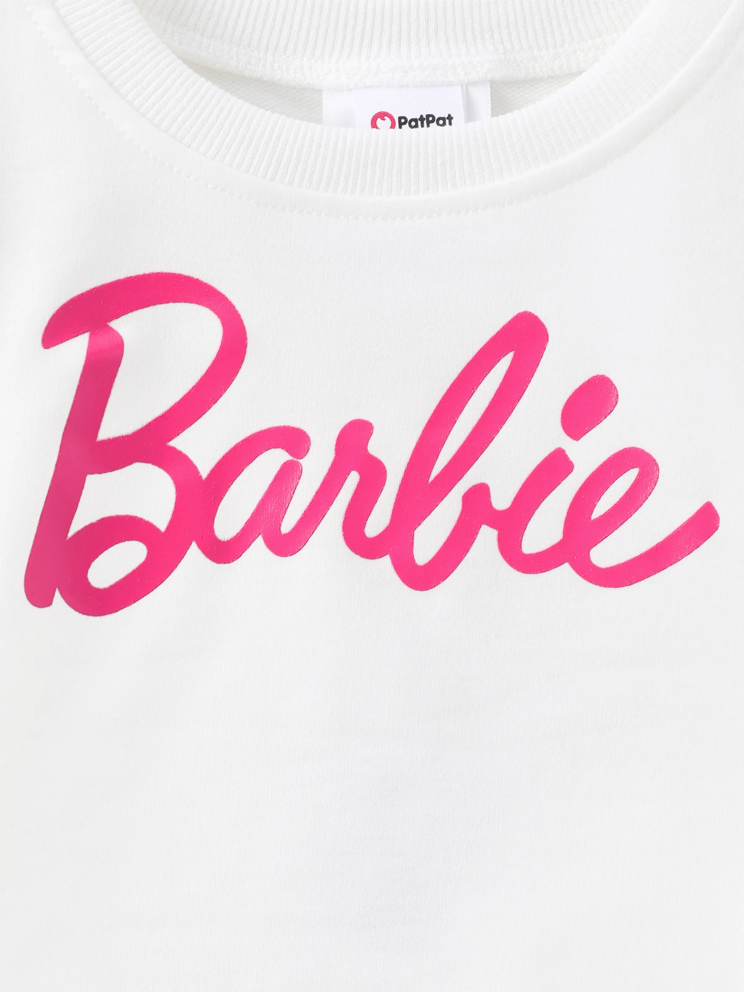 Barbie Toddler Girl 1pc Long-sleeve T-shirt or Tulle Skirt Set White