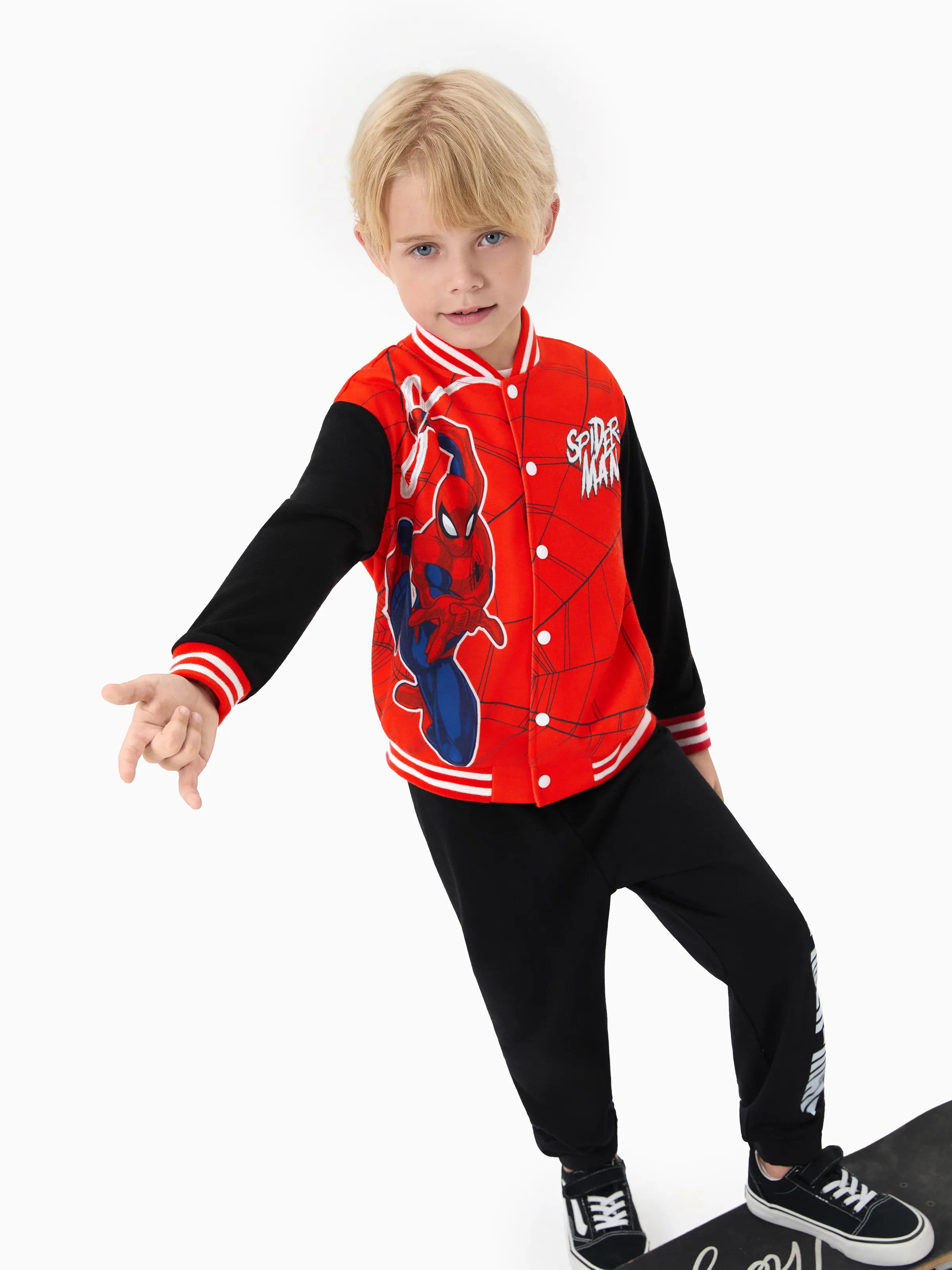 12300-marvel-toddler-kids-boy-spiderman-character-graphic-colorblock-bomber-jacket-red-2.webp Marvel Toddler/Kids Boy Spiderman Character Graphic Colorblock Bomber jacket Red