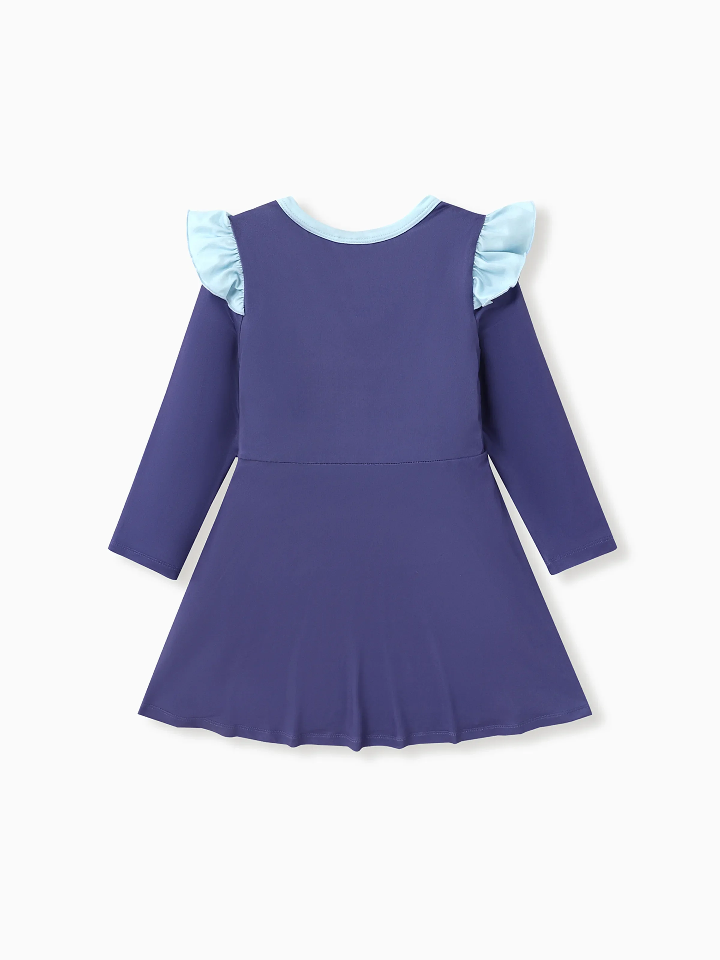 Disney Princess Toddler Girl Cinderella Print Ruffled Dress Purple