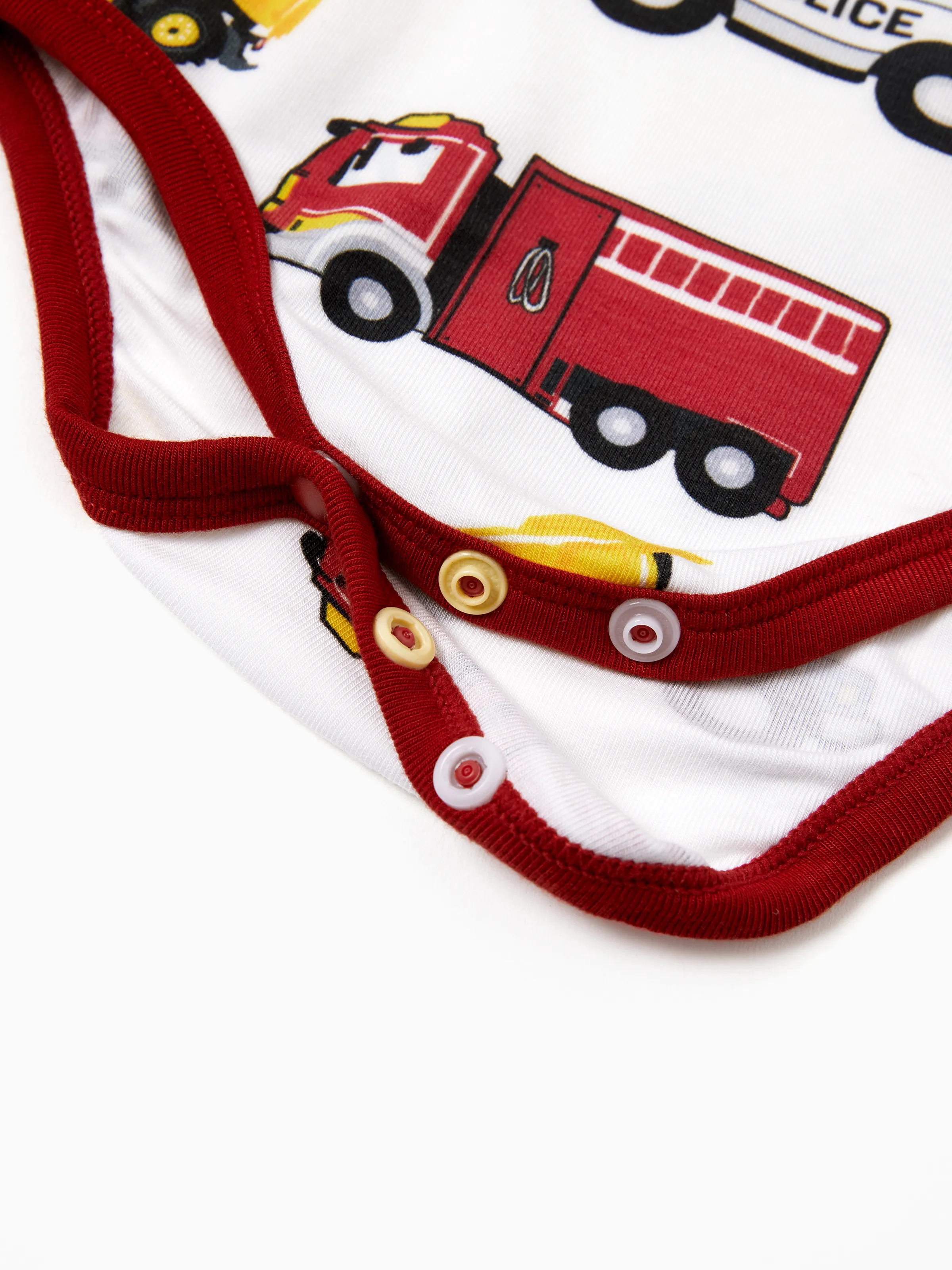 Baby Boy/Girl Playful Print 3pcs Rompers Set Red