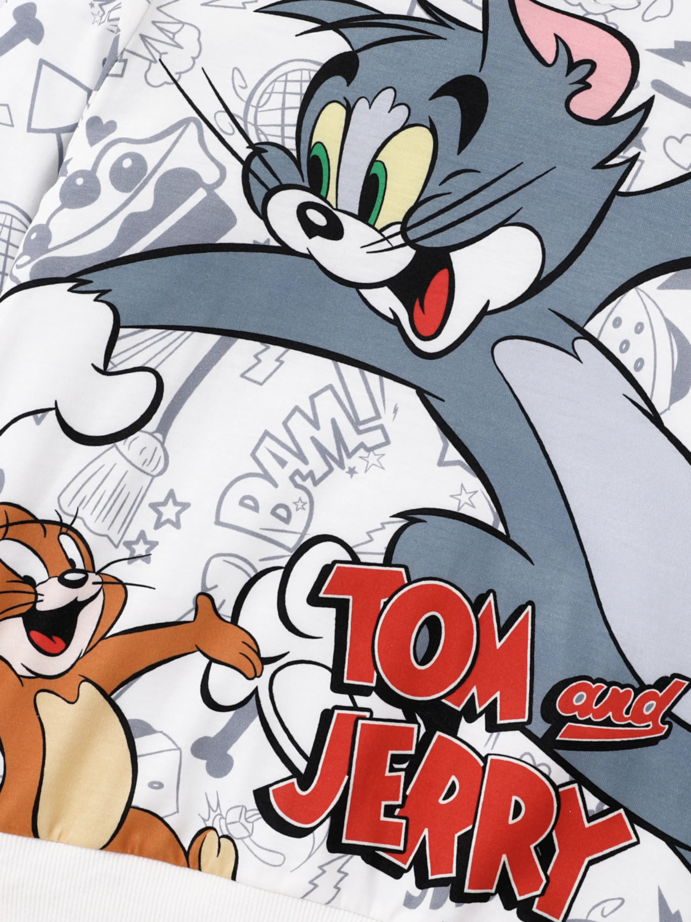 12674-tom-and-jerry-kid-boy-character-print-hooded-sweatshirt-white-3.jpg Tom and Jerry Kid Boy Character Print Hooded Sweatshirt White
