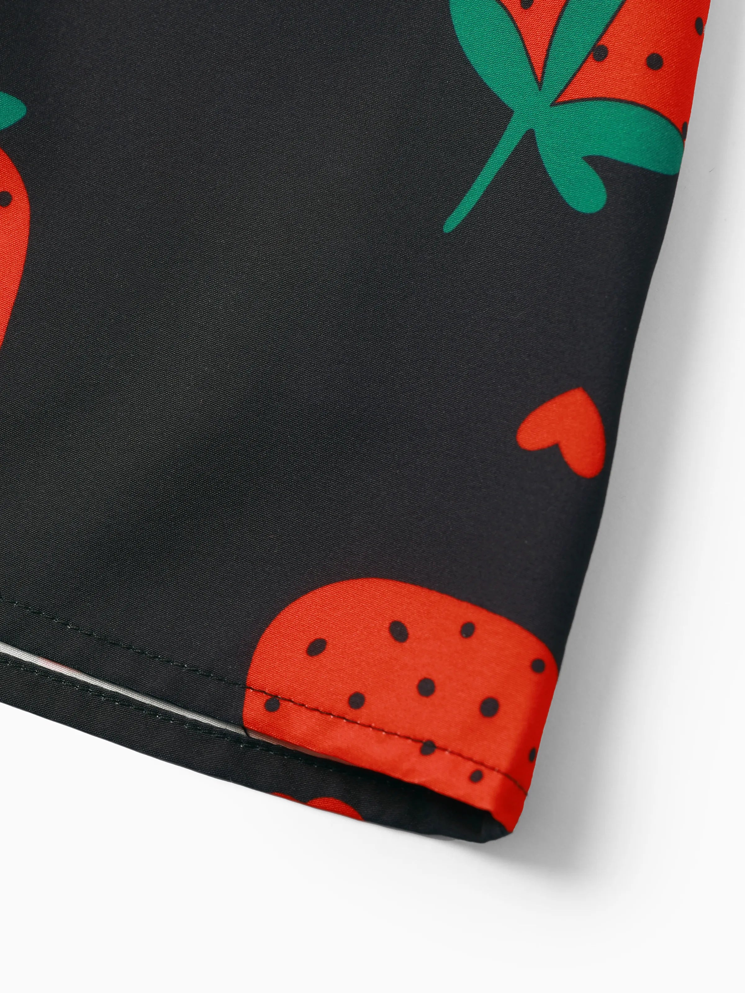 Baby Girl Sweet Strawberry Lace Dress Black