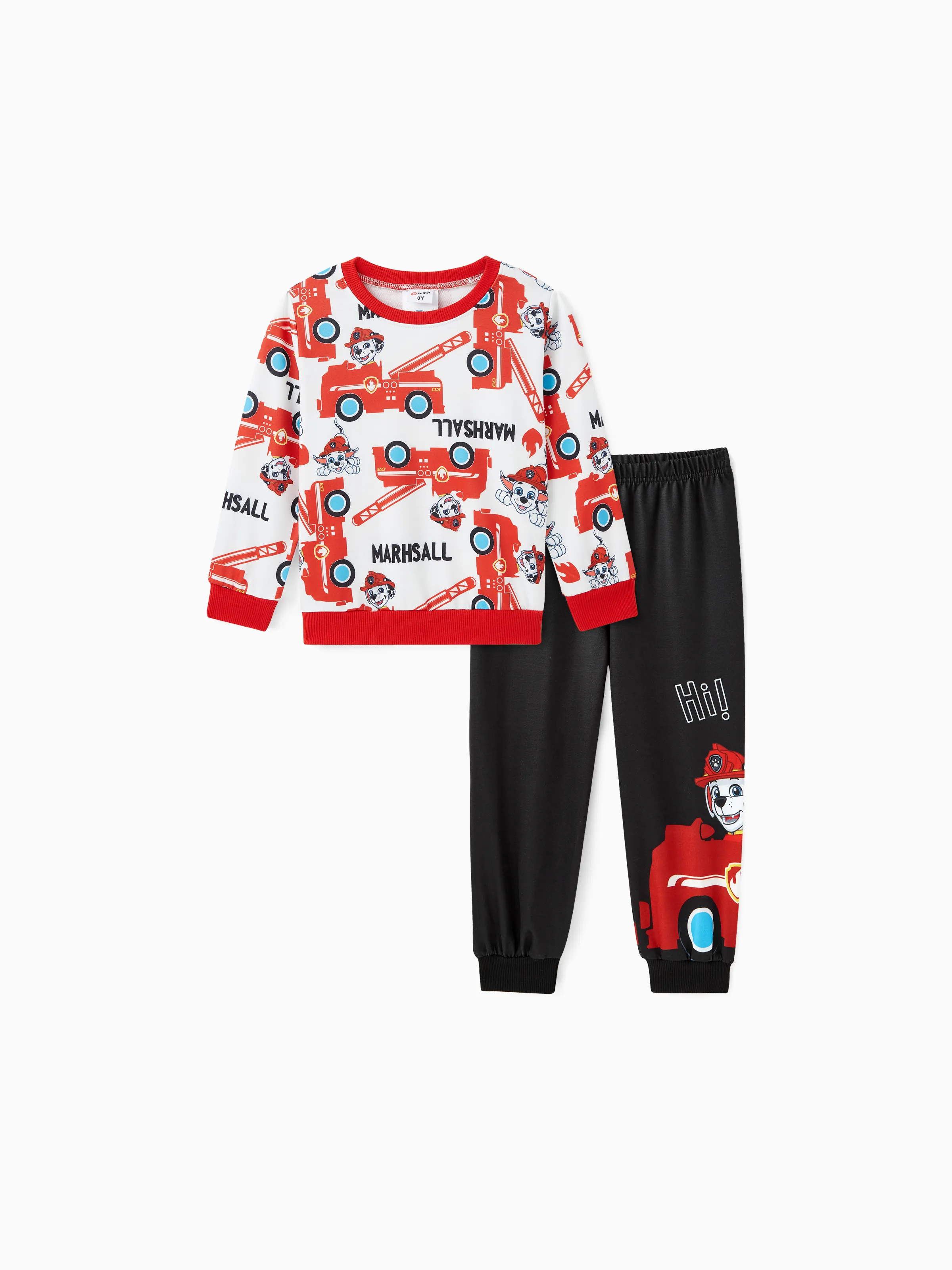Paw Patrol Toddler Boy Marshall Sweatshirt and Pants Set Red