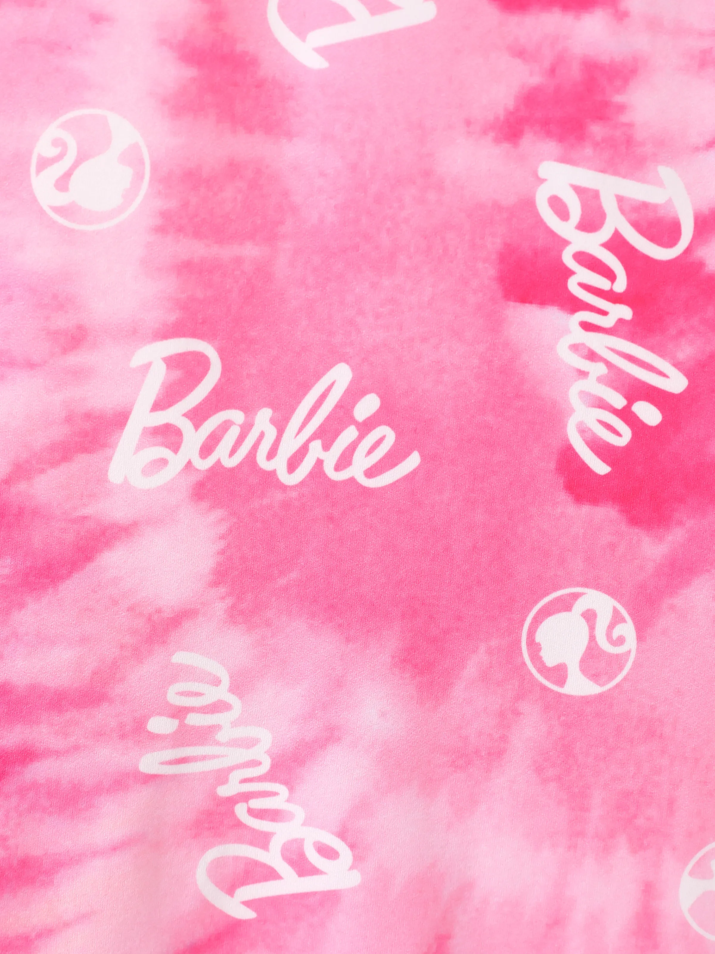 Barbie Toddler/Kid Girl 1pc Bowknot Tie-dyed Cami Dress Pink