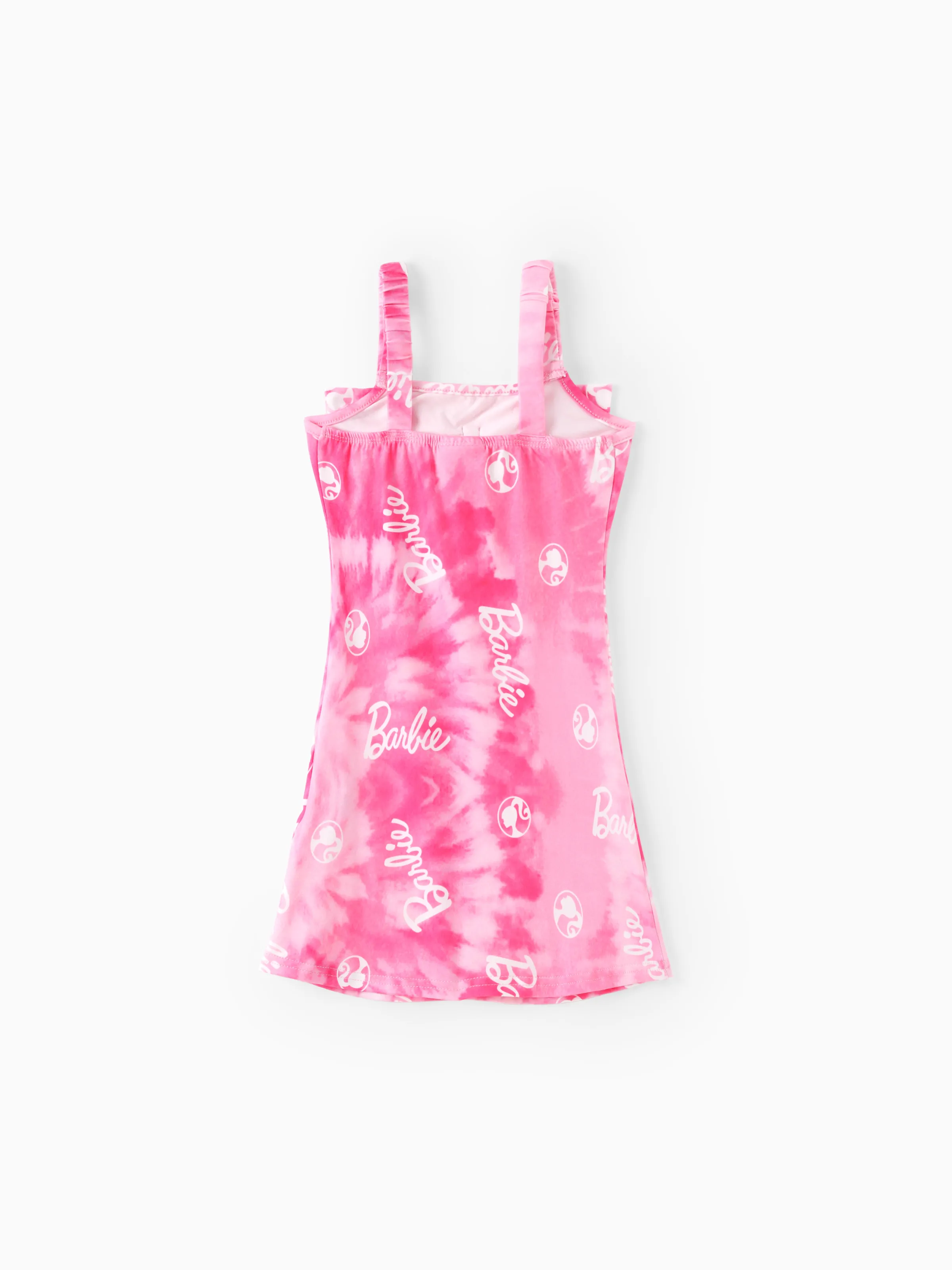 Barbie Toddler/Kid Girl 1pc Bowknot Tie-dyed Cami Dress Pink
