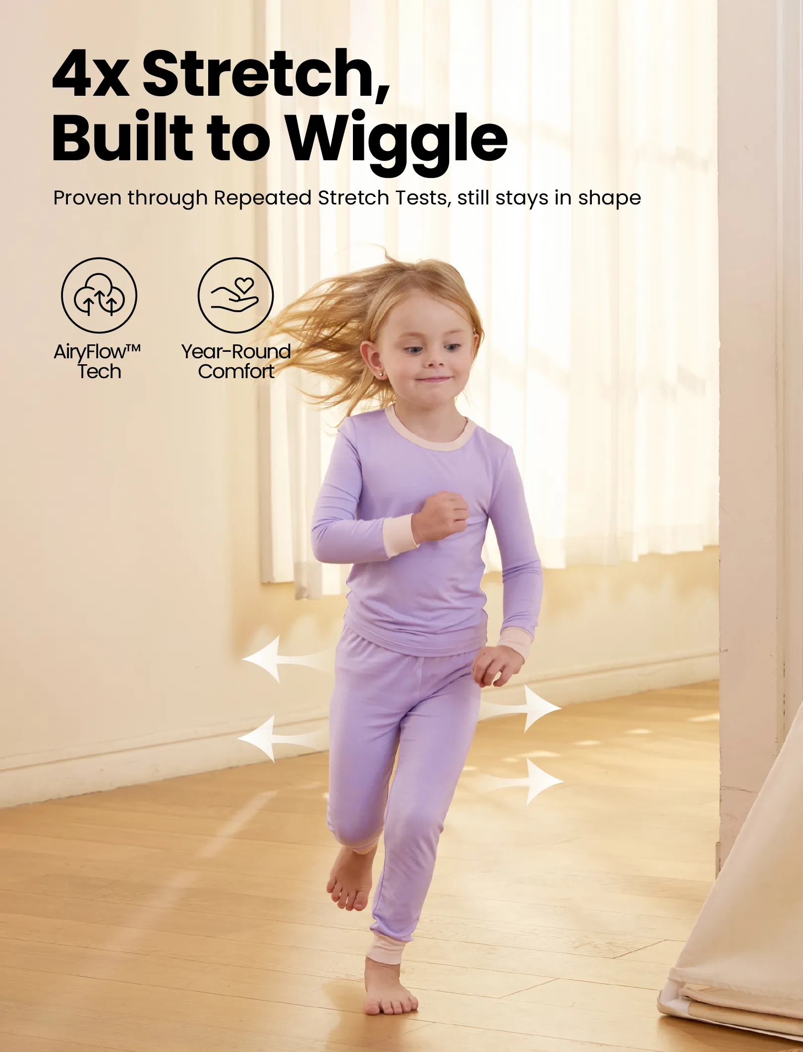 13189-baby-2-piece-tencel-modal-pajamas-set-for-girls-boys-snug-fitting-purple-6.webp Baby 2-piece Tencel Modal Pajamas Set for Girls / Boys ( Snug-Fitting ) Purple