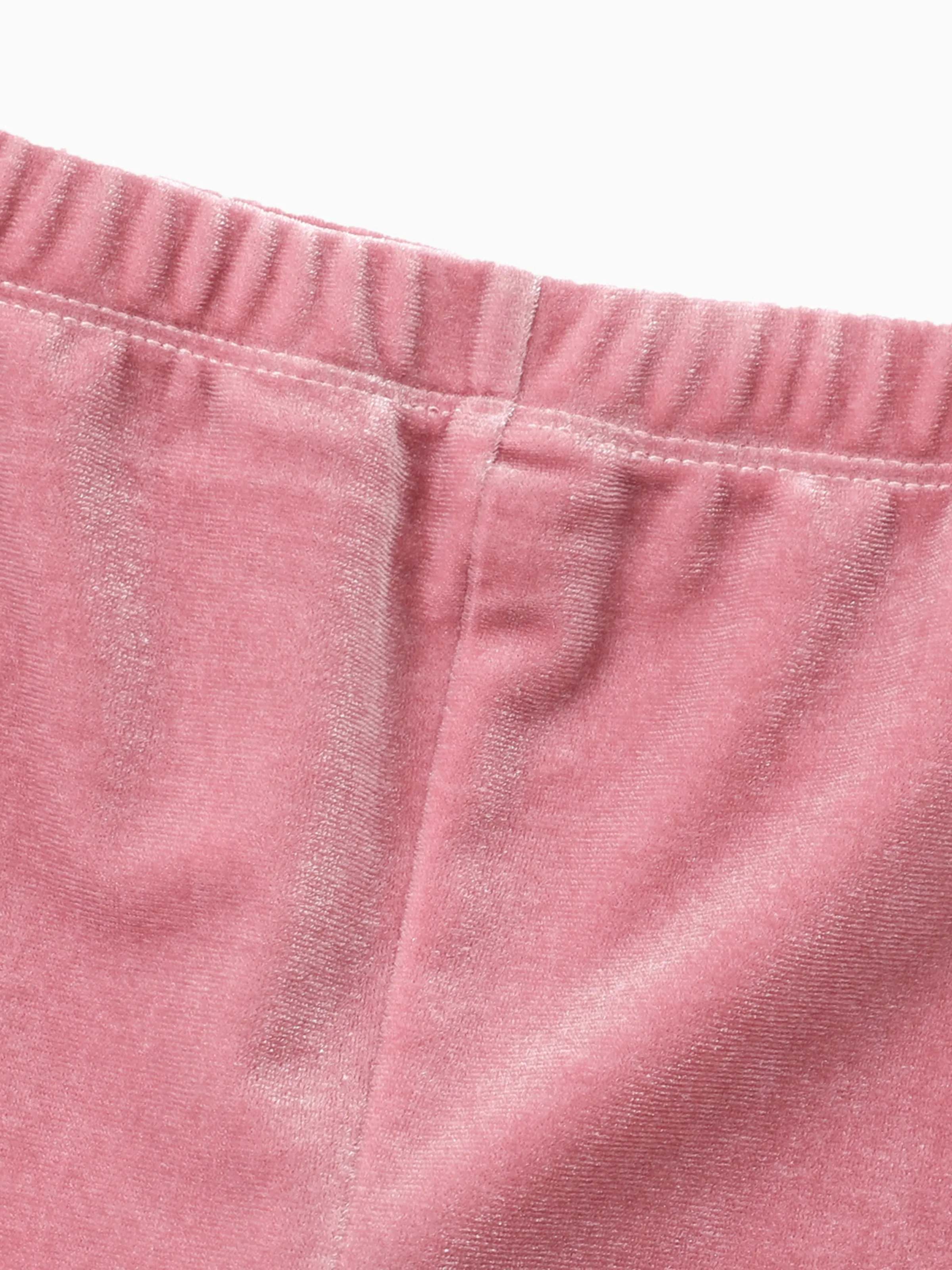 Toddler Girl Avant-garde Horn Edge Sweatpants Mauve Pink