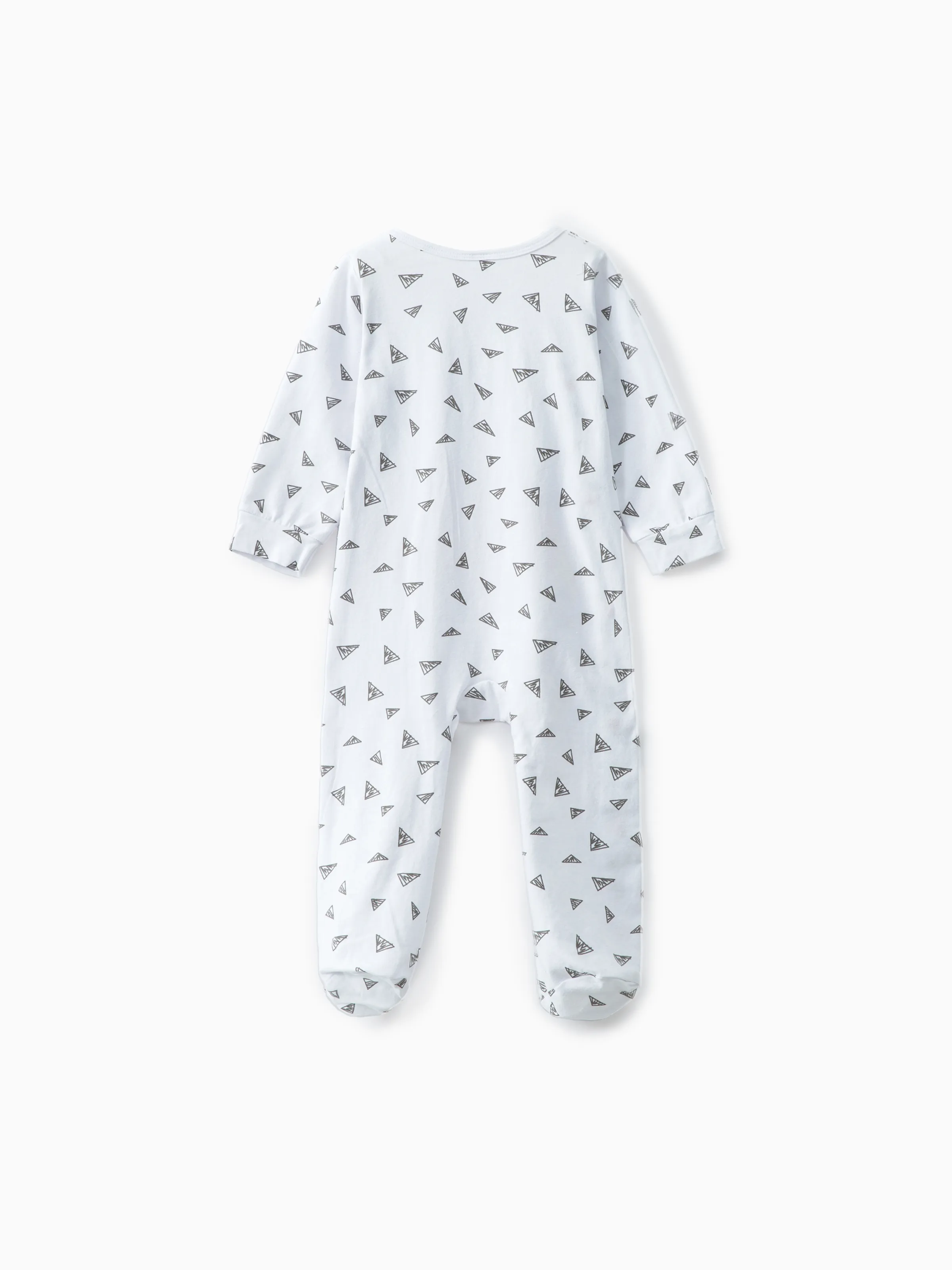 Baby Boy/Girl 95% Cotton Long-sleeve Footed Letter Print Jumpsuit Red+White