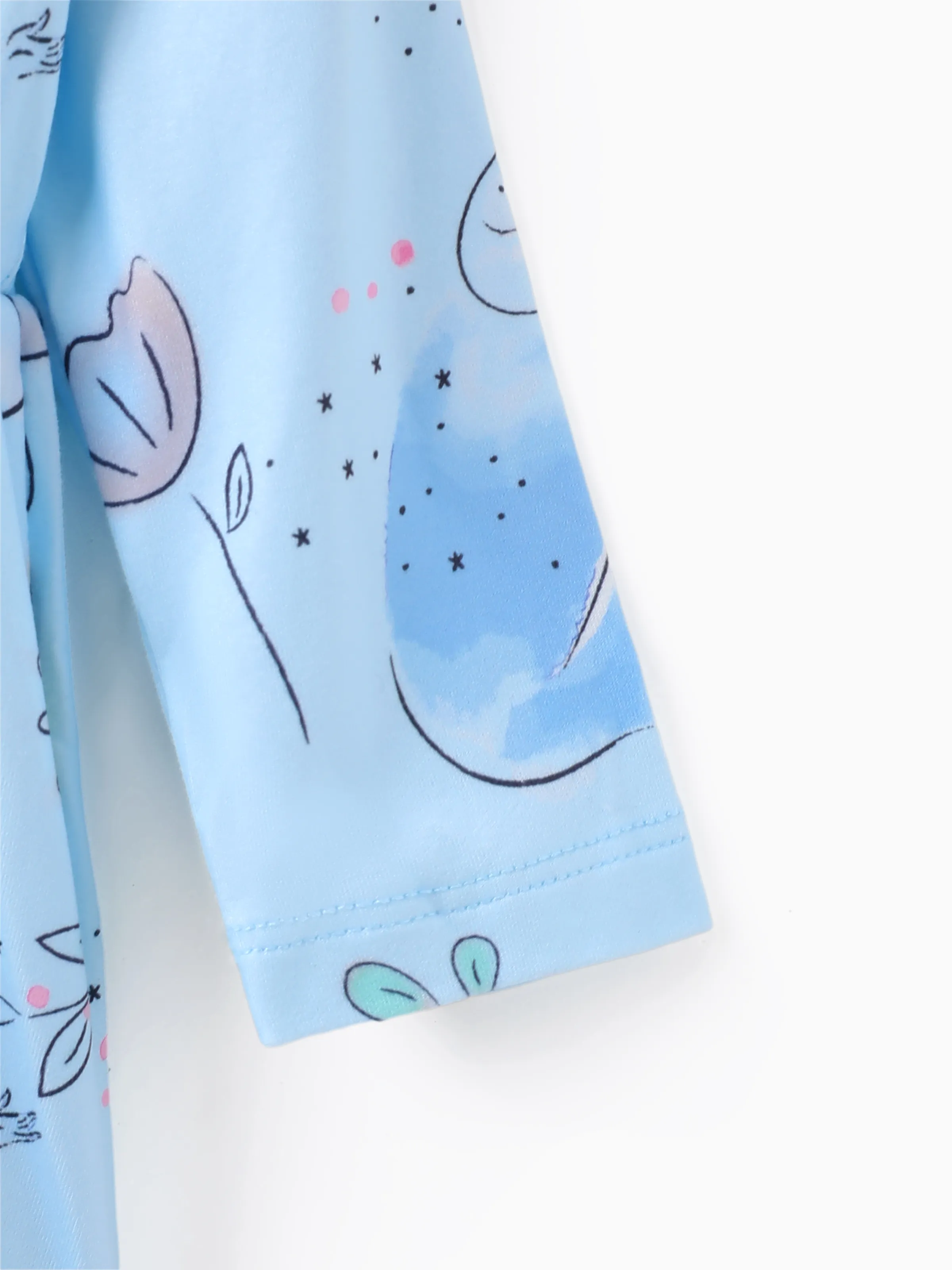 Disney Princess Baby Girl Cinderella Print Ruffled Dress Blue