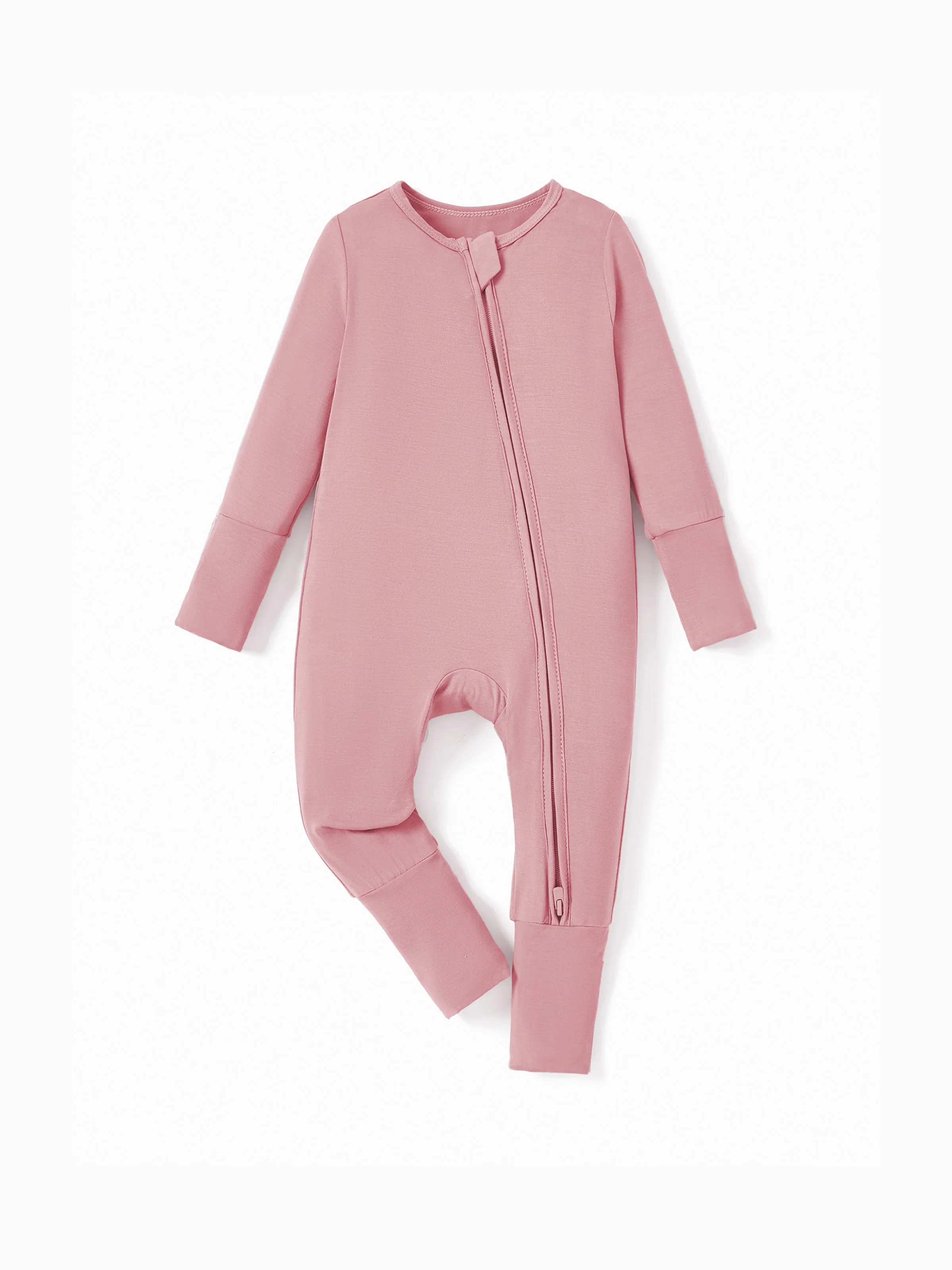 Kids Baby / Girl Bamboo Pajamas With Childlike Print (Snug-Fitting) Pink