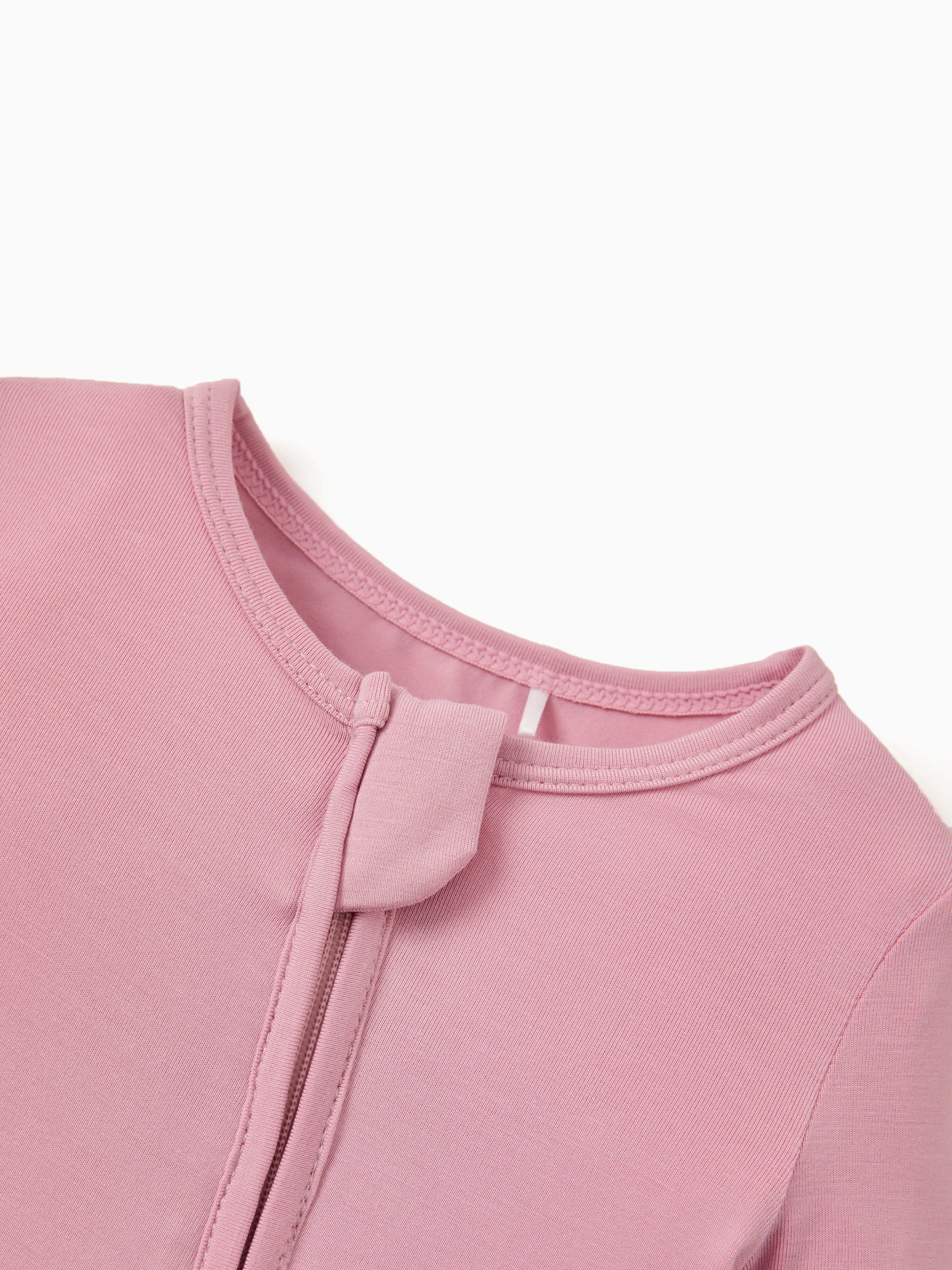 Kids Baby / Girl Bamboo Pajamas With Childlike Print (Snug-Fitting) Pink