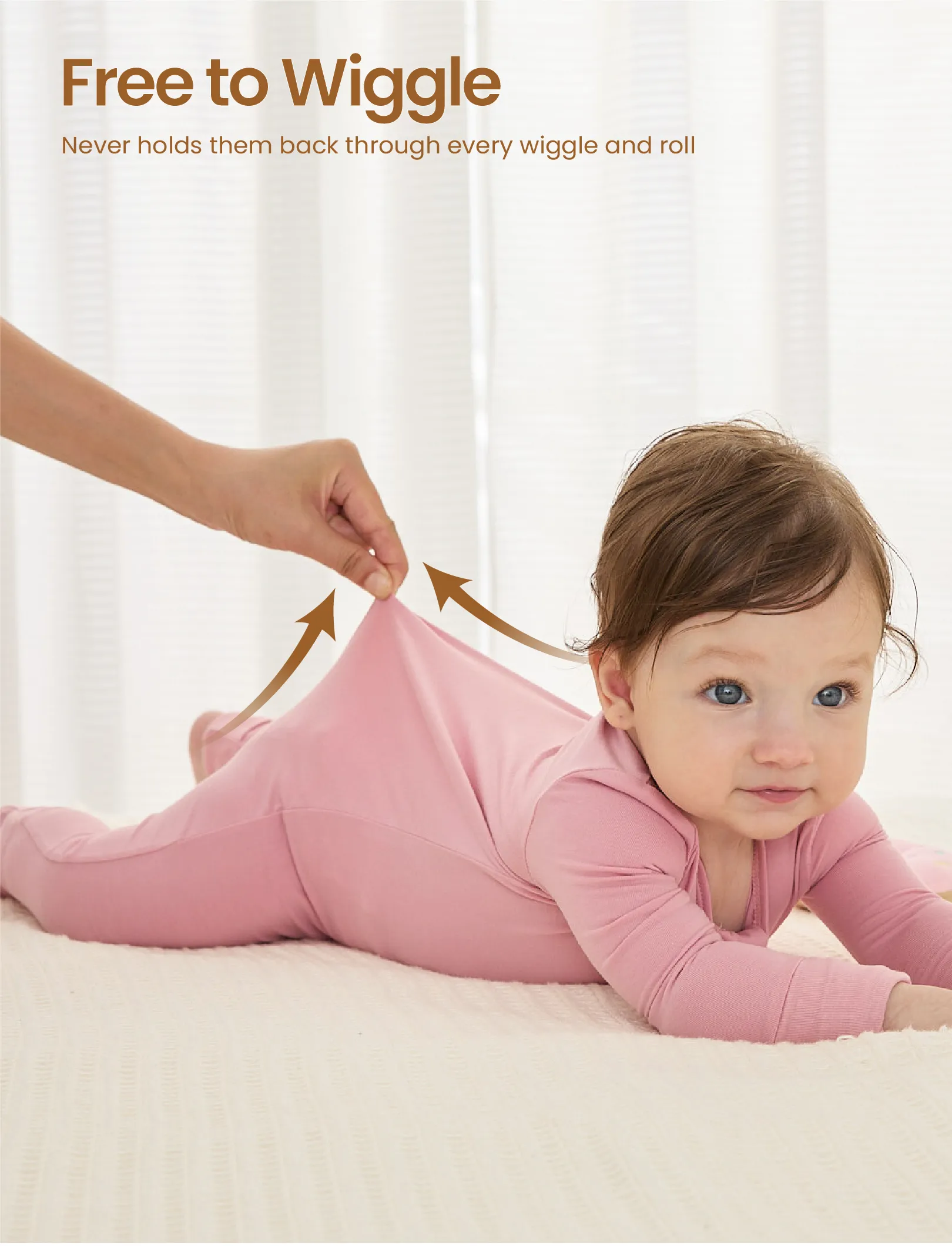 Kids Baby / Girl Bamboo Pajamas With Childlike Print (Snug-Fitting) Pink