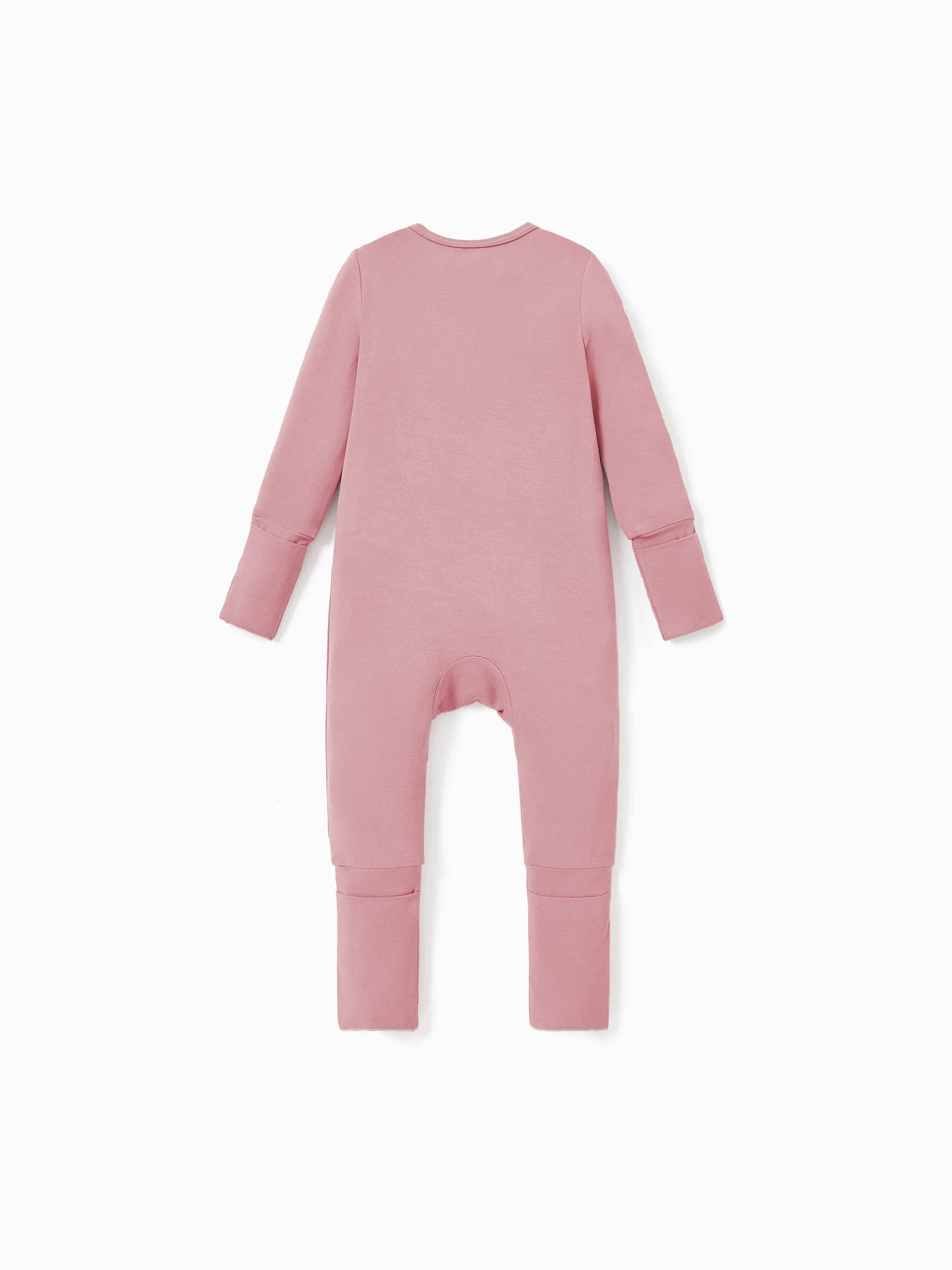 Kids Baby / Girl Bamboo Pajamas With Childlike Print (Snug-Fitting) Pink
