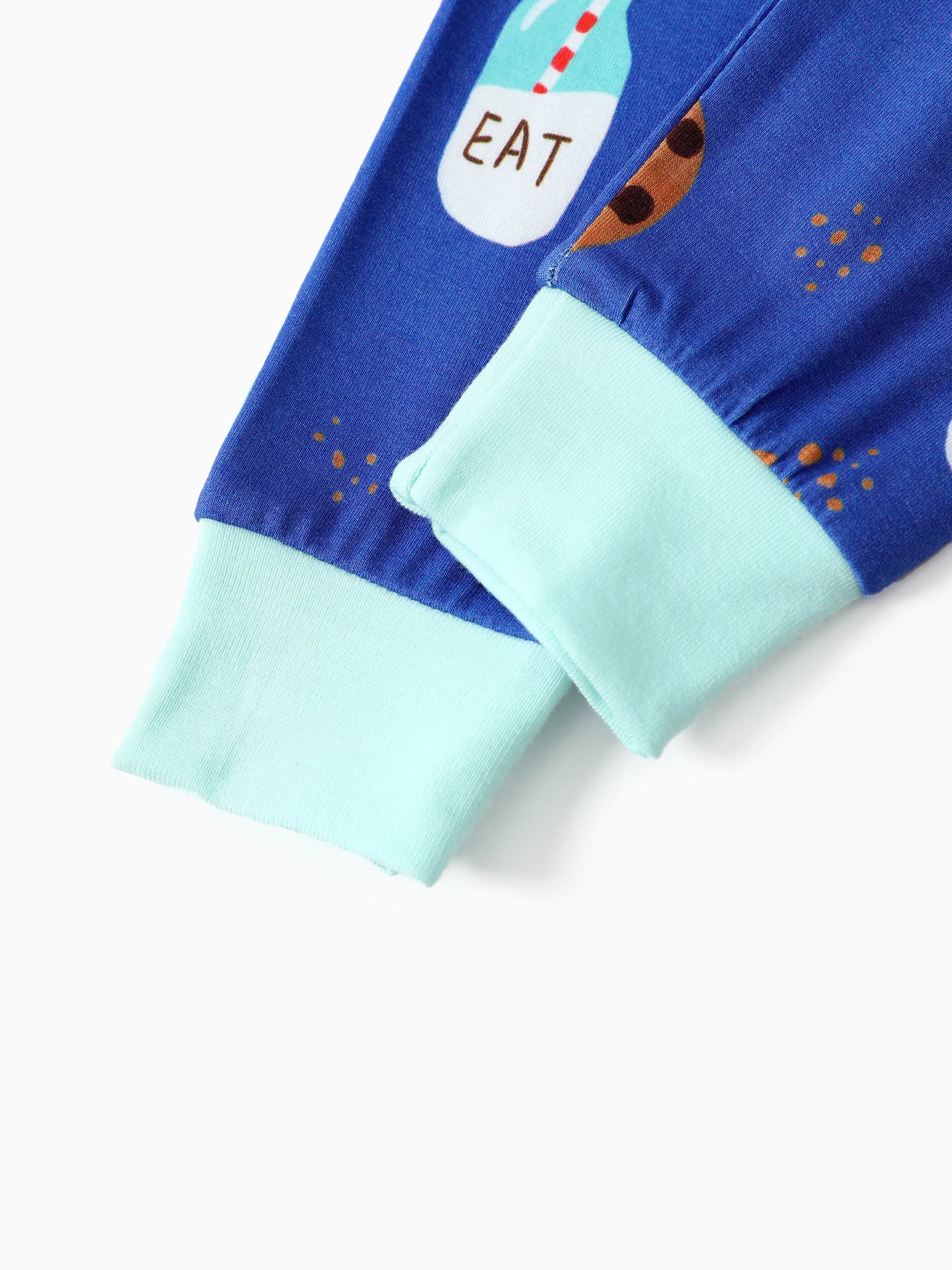 Bamboo Baby/Toddler 2-Piece Childlike Animal Print Snug-Fitting Pajamas Set Blue