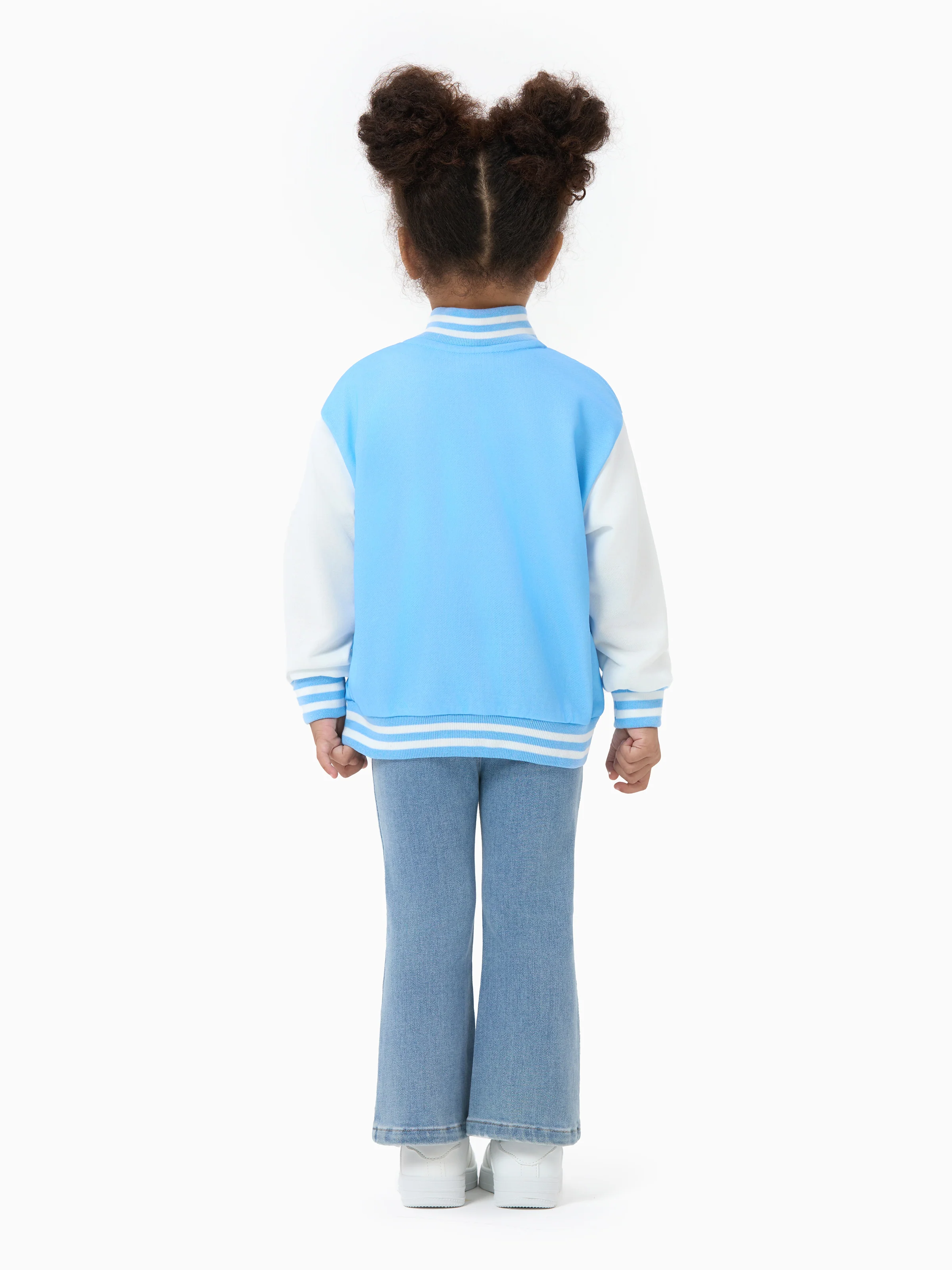 Disney Frozen Toddler Girl Elsa Snap Button Closure Colorblock Jacket Blue