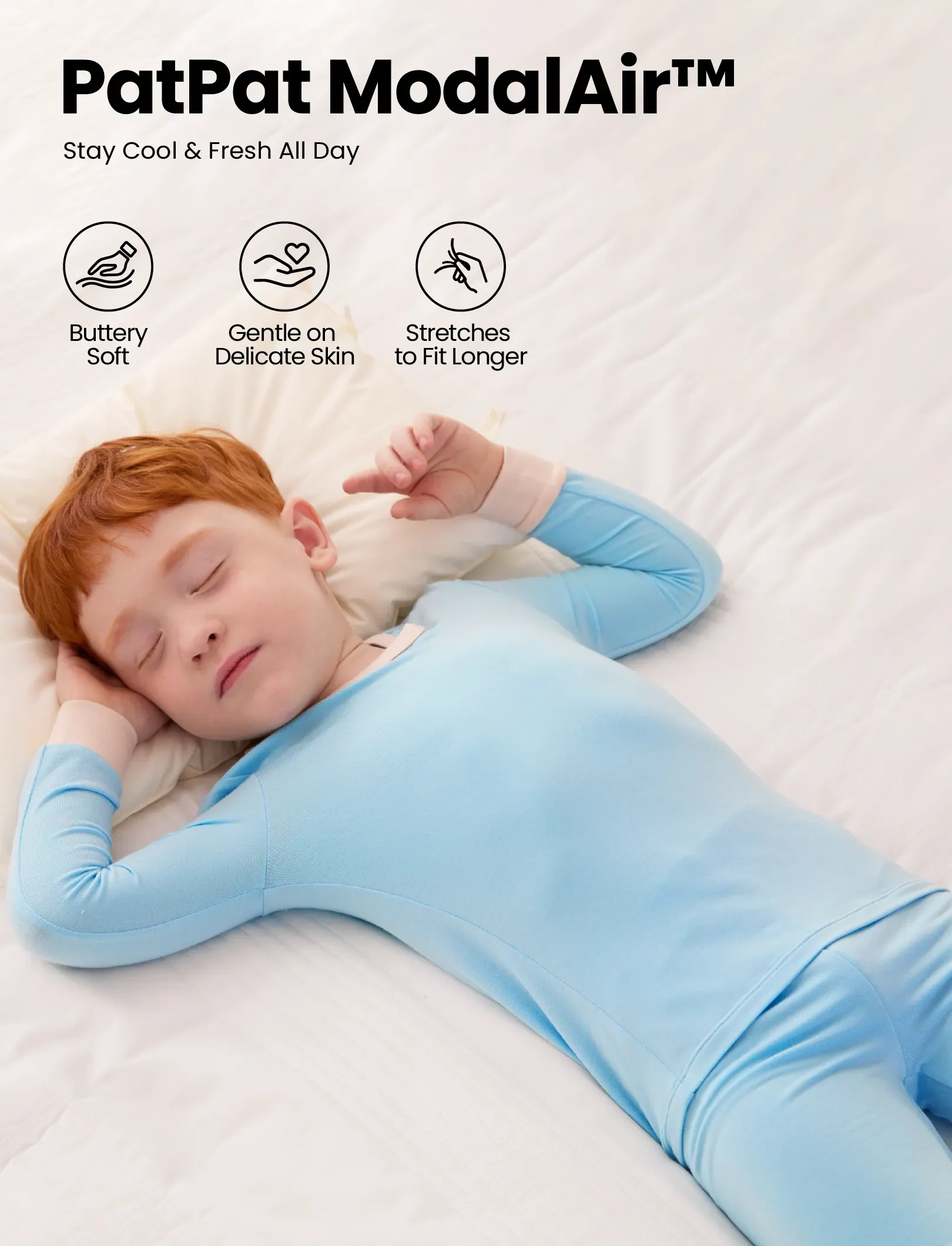 Baby 2-piece Tencel Modal Pajamas Set for Girls / Boys ( Snug-Fitting ) Light Green