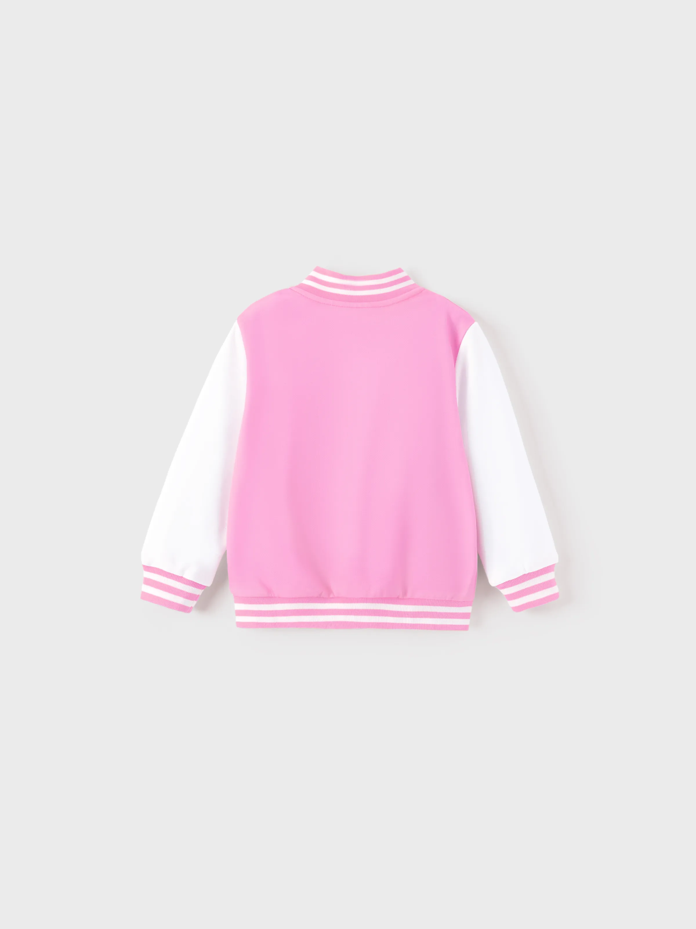 Disney Princess Toddler Girl Cinderella/Belle/Ariel/Rapunzel Colorblock Bomber Jacket Pink