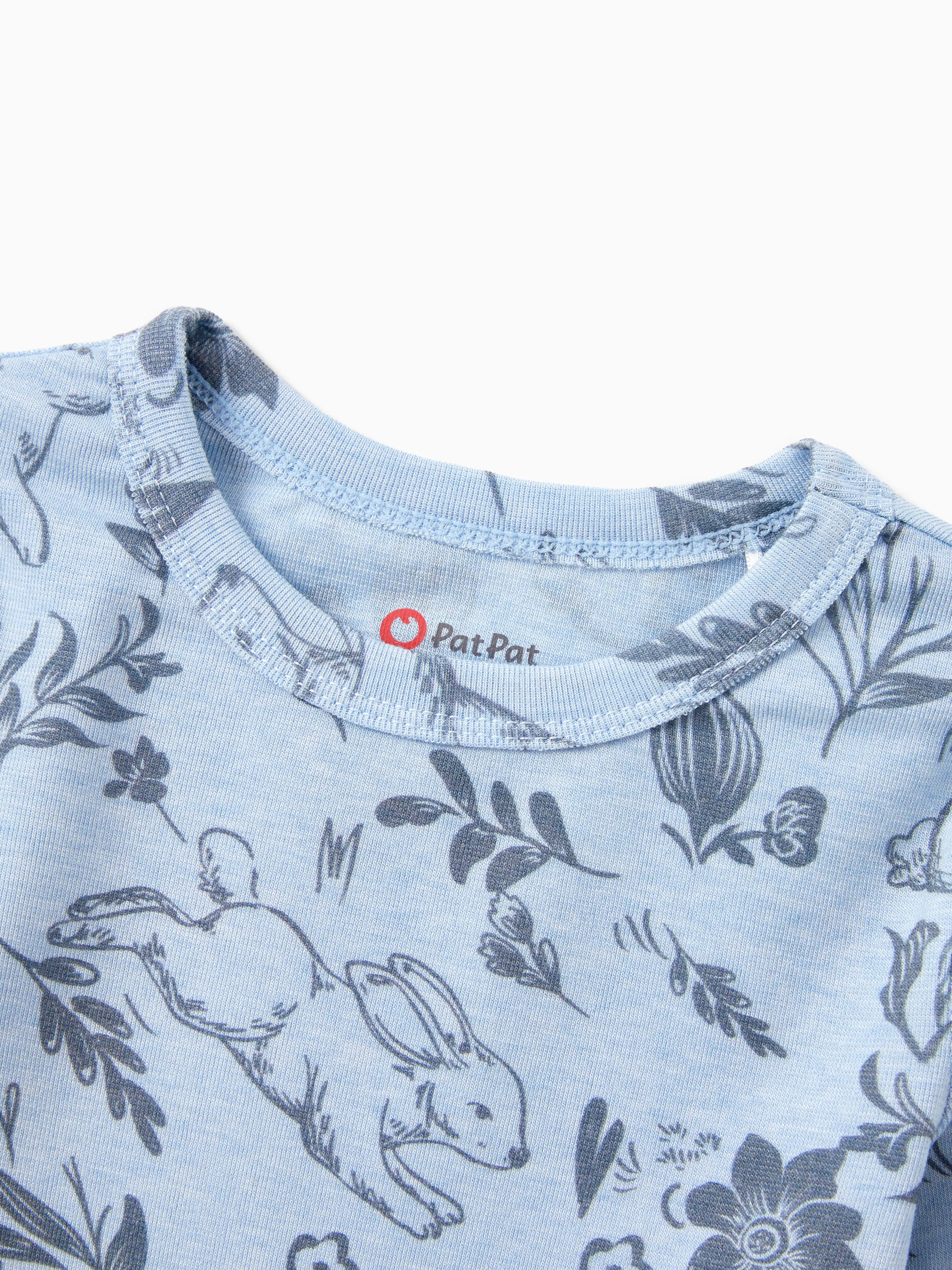 14934-toddler-kids-2-piece-pajamas-with-animal-print-snug-fitting-blue-2.webp Toddler / Kids 2-piece Pajamas With Animal Print ( Snug-Fitting ) Blue