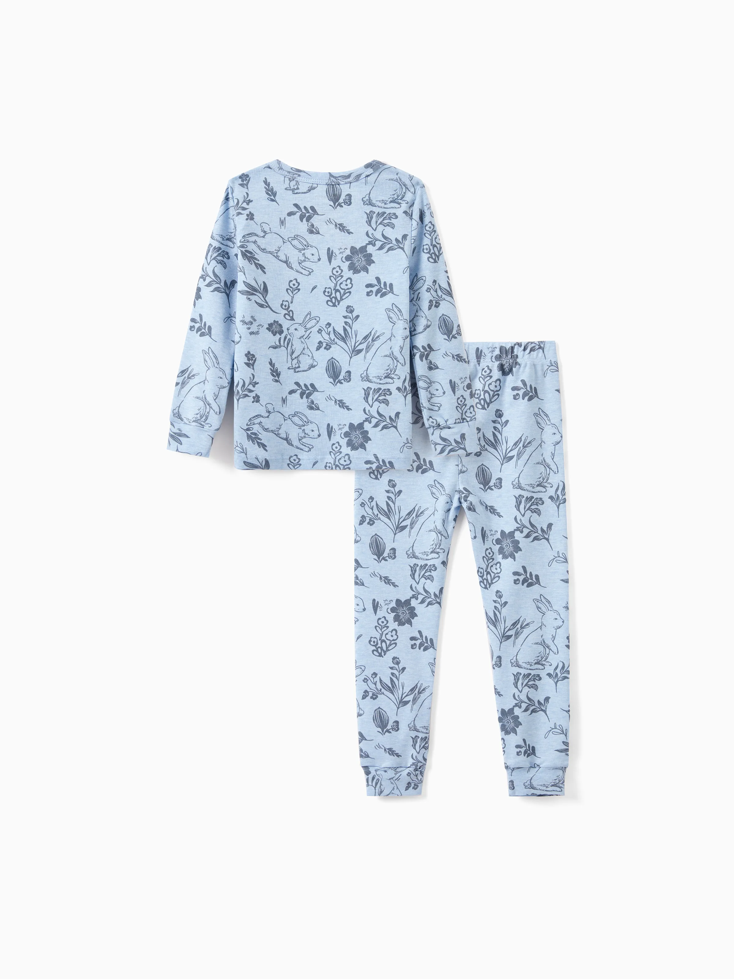 14934-toddler-kids-2-piece-pajamas-with-animal-print-snug-fitting-blue-8.webp Toddler / Kids 2-piece Pajamas With Animal Print ( Snug-Fitting ) Blue