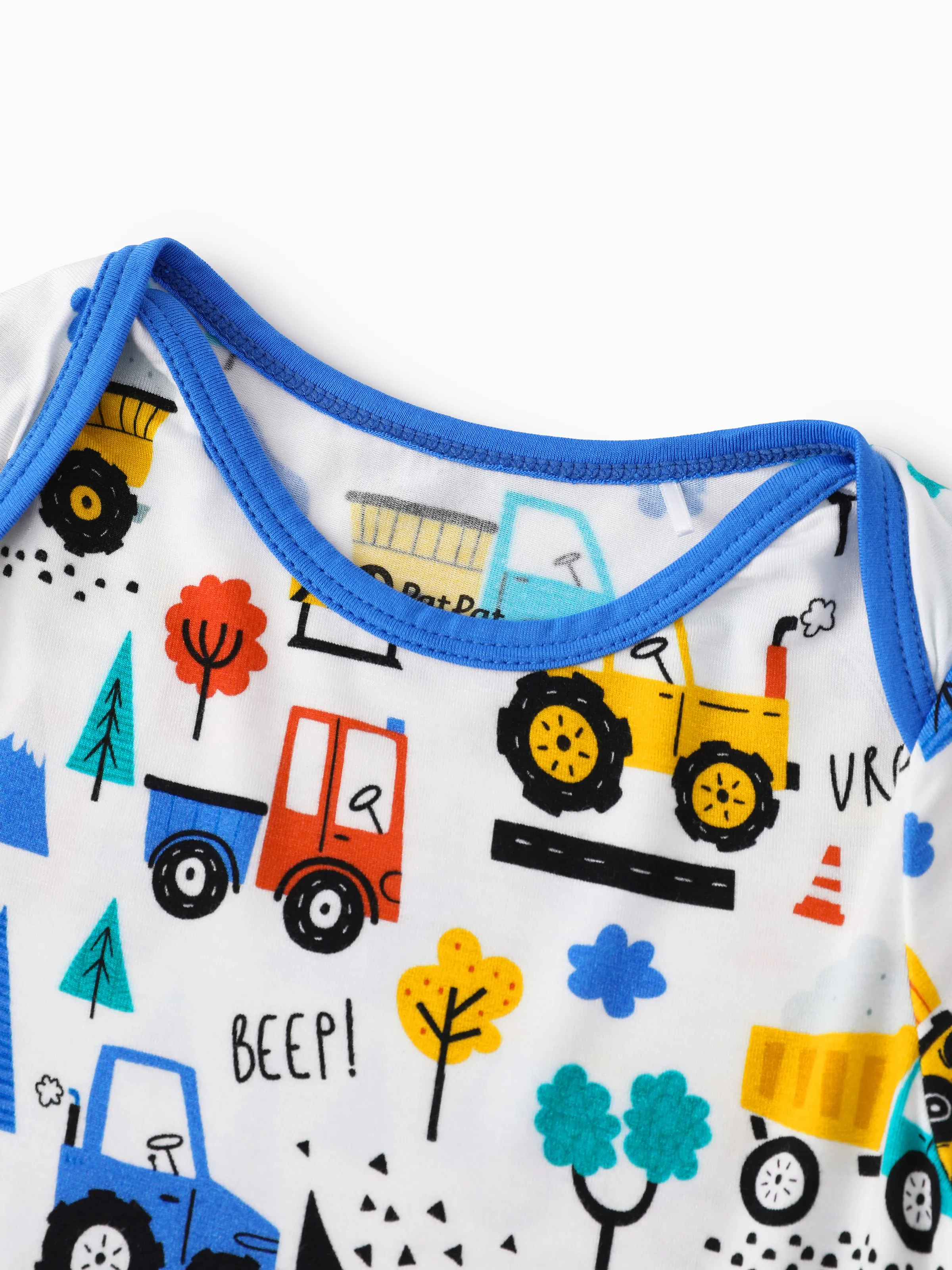 Bamboo Baby Boy/Girl 1pc Allover Print  Bodysuits  Royal Blue