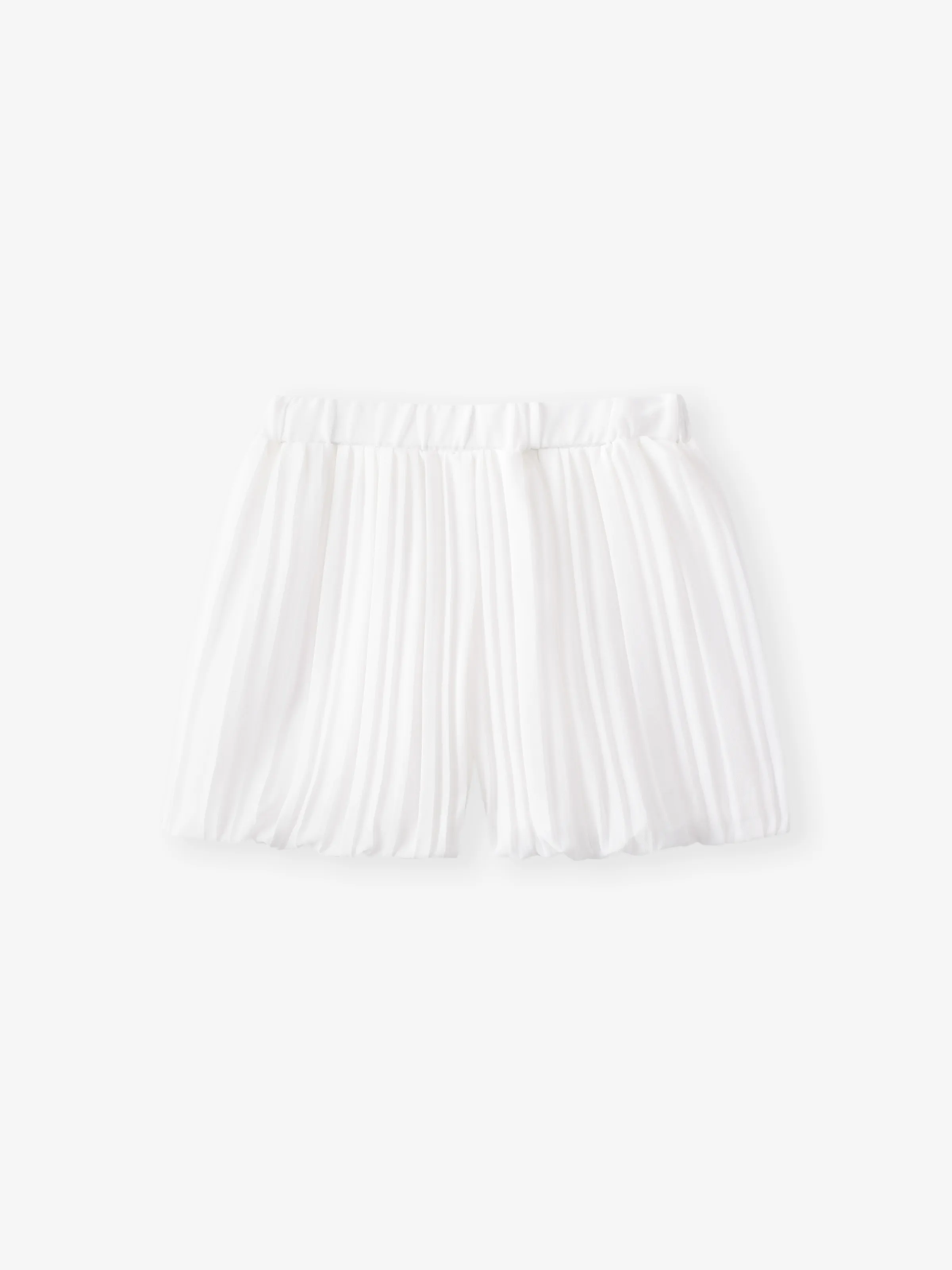 2-Piece Baby/Toddler Girl Elegant Pleated Camisole and Shorts Set Roseo