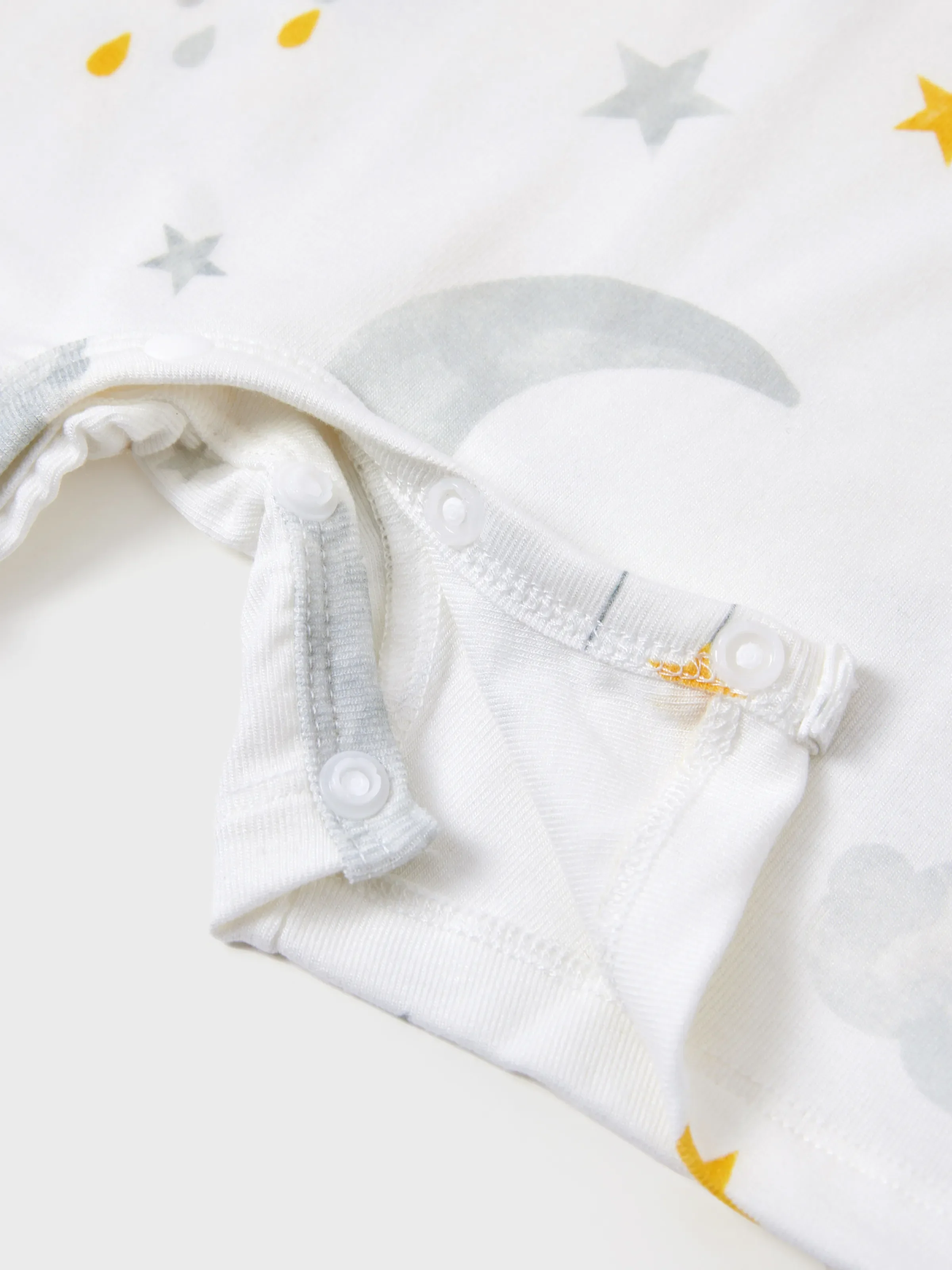 Baby Boy/Girl Childlike Letter Print Romper White