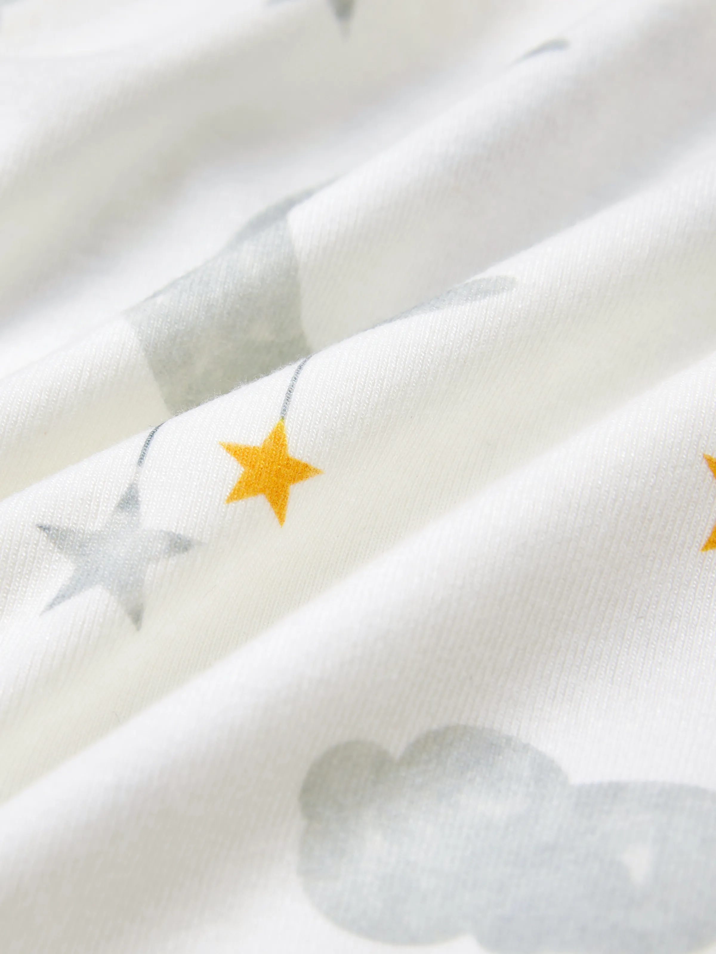 Baby Boy/Girl Childlike Letter Print Romper White