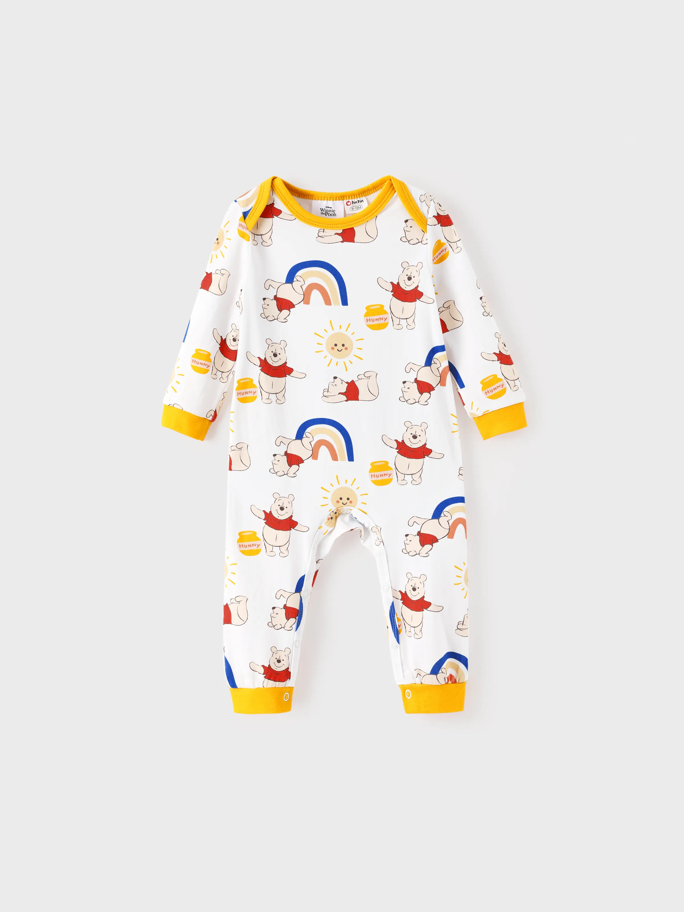 Disney Winnie the Pooh Baby Girl Organic Cotton Jumpsuit Yellow