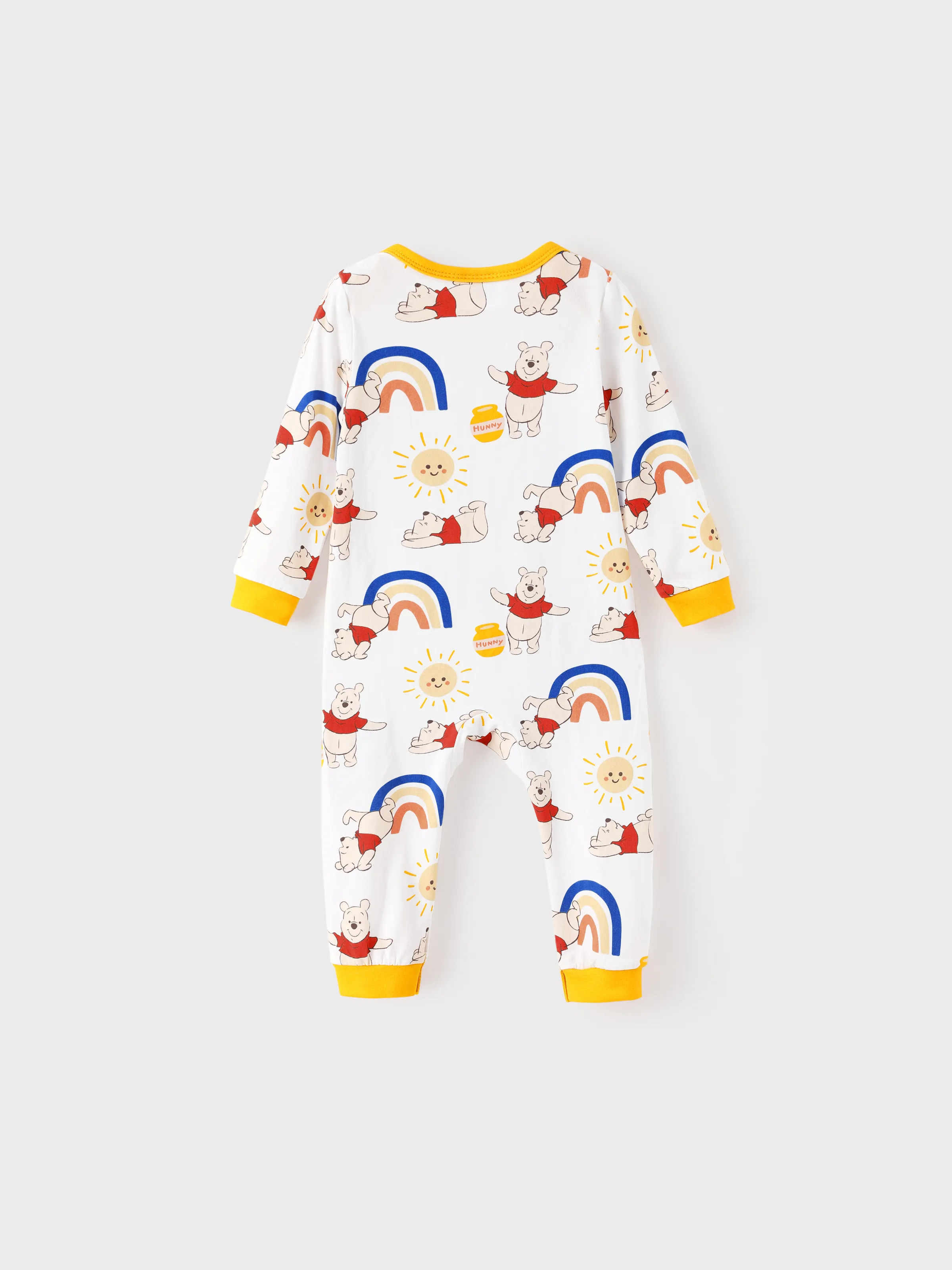 Disney Winnie the Pooh Baby Girl Organic Cotton Jumpsuit Yellow